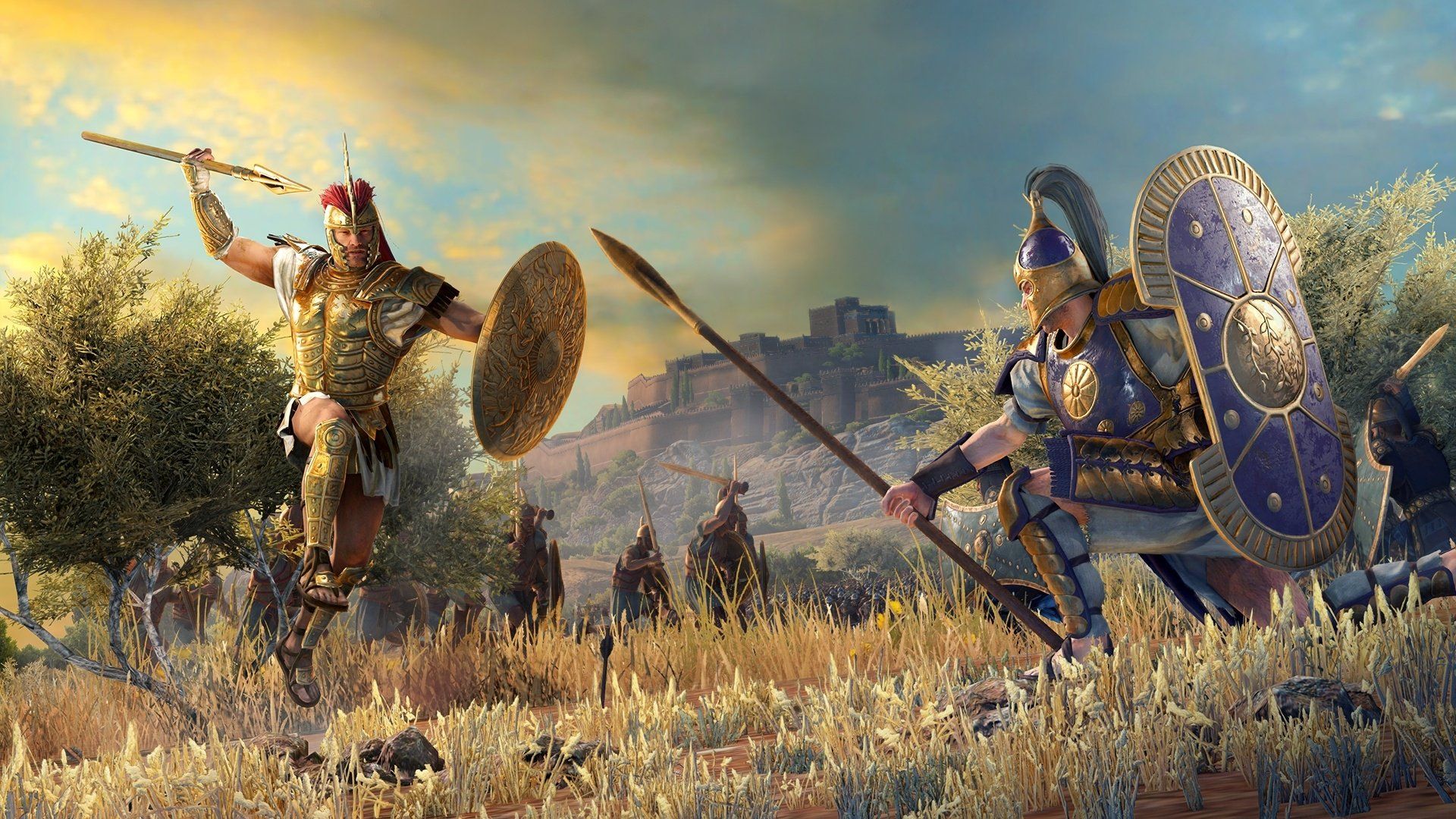 1920x1080 Epic Battle Scene from A Total War Saga: TROY HD Wallpaper