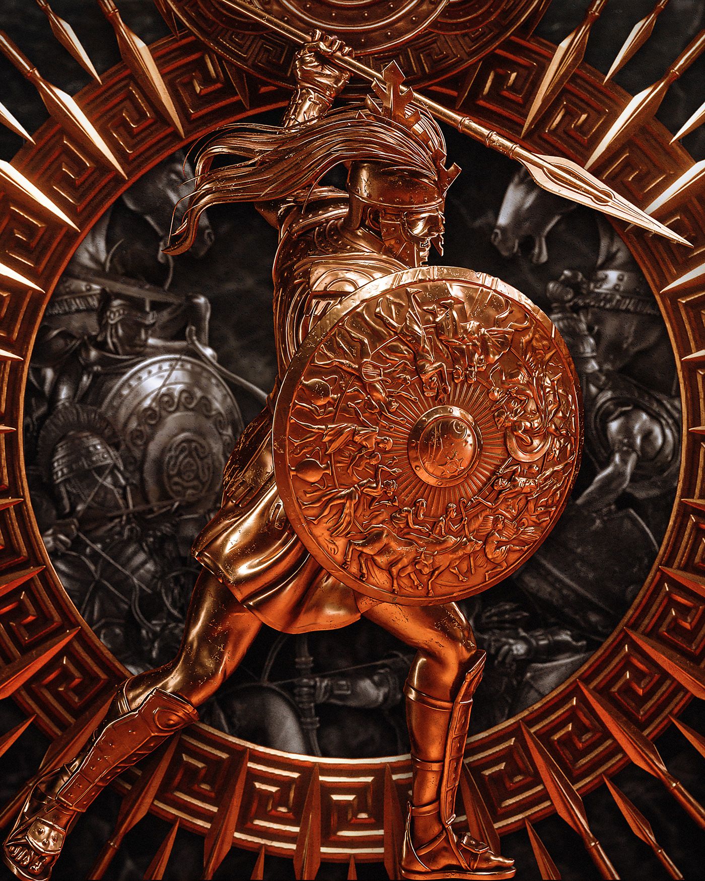 1400x1750 Total War Troy Art - Behance