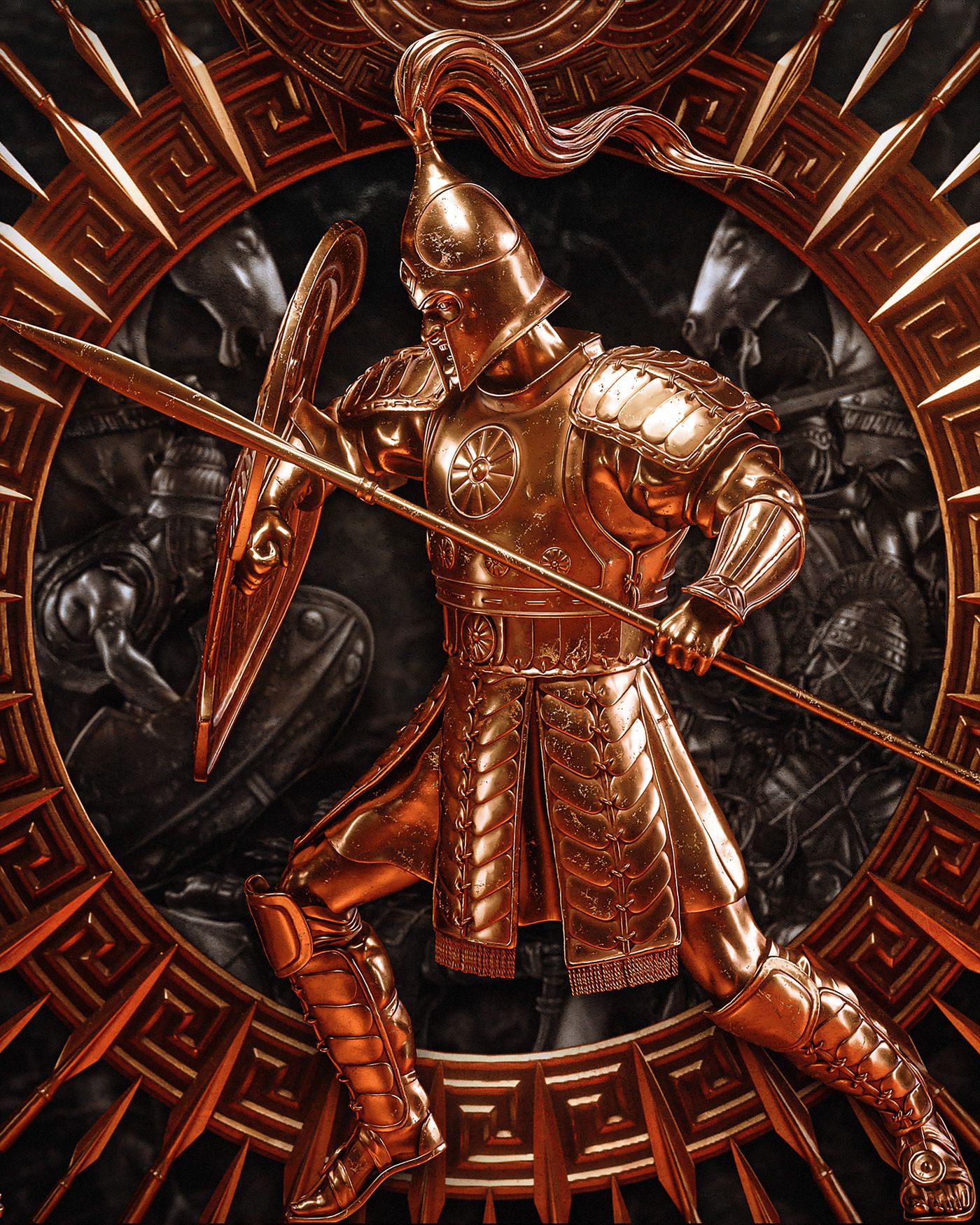 1400x1750 Total War Troy Art - Behance