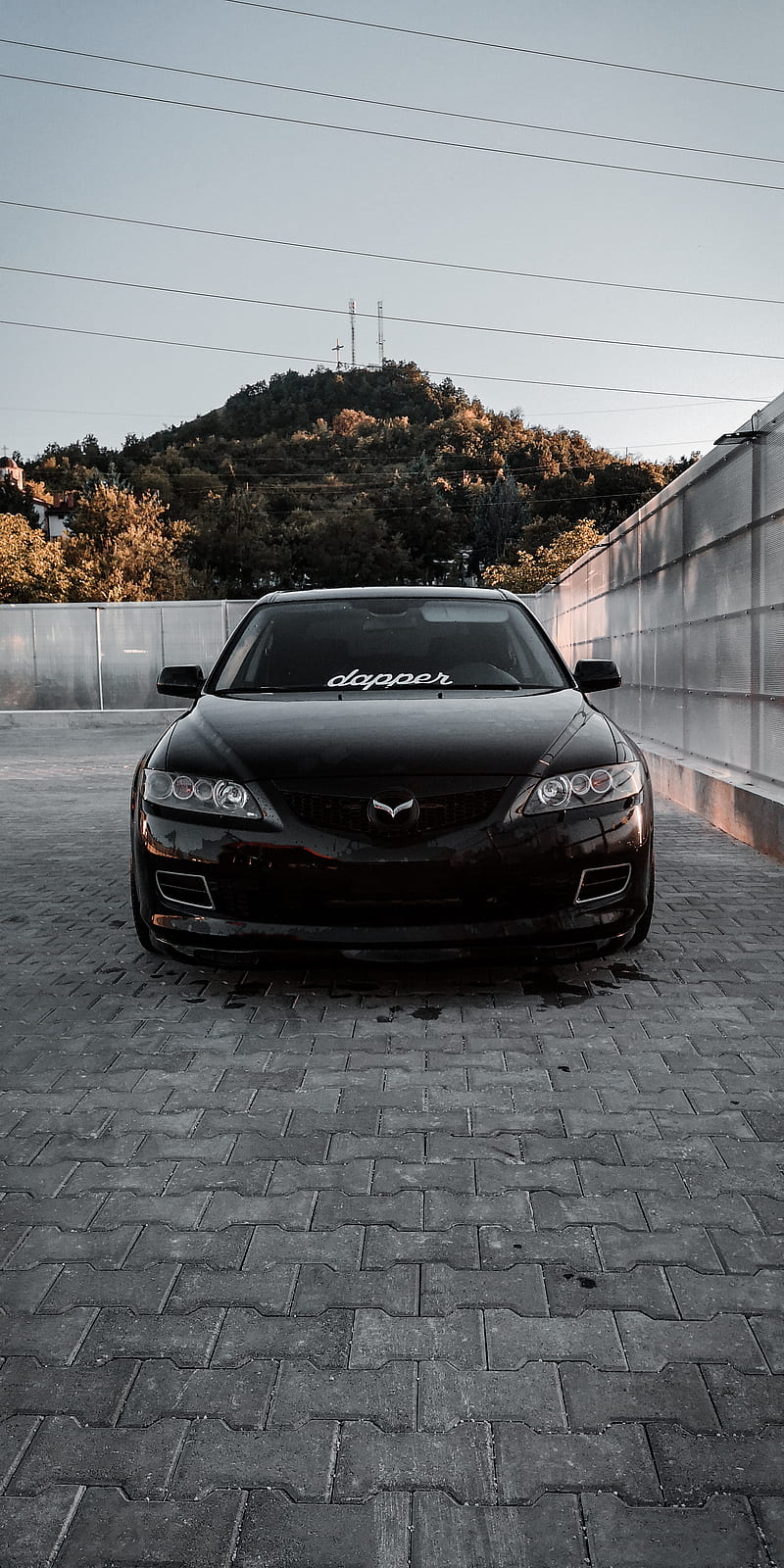 800x1600 Black Mazda, carros, dapper, mazda HD phone wallpaper