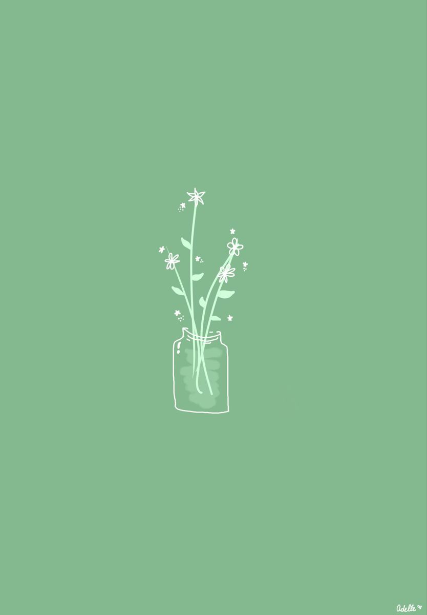 834x1200 Minimalist Green Aesthetic Wallpaper