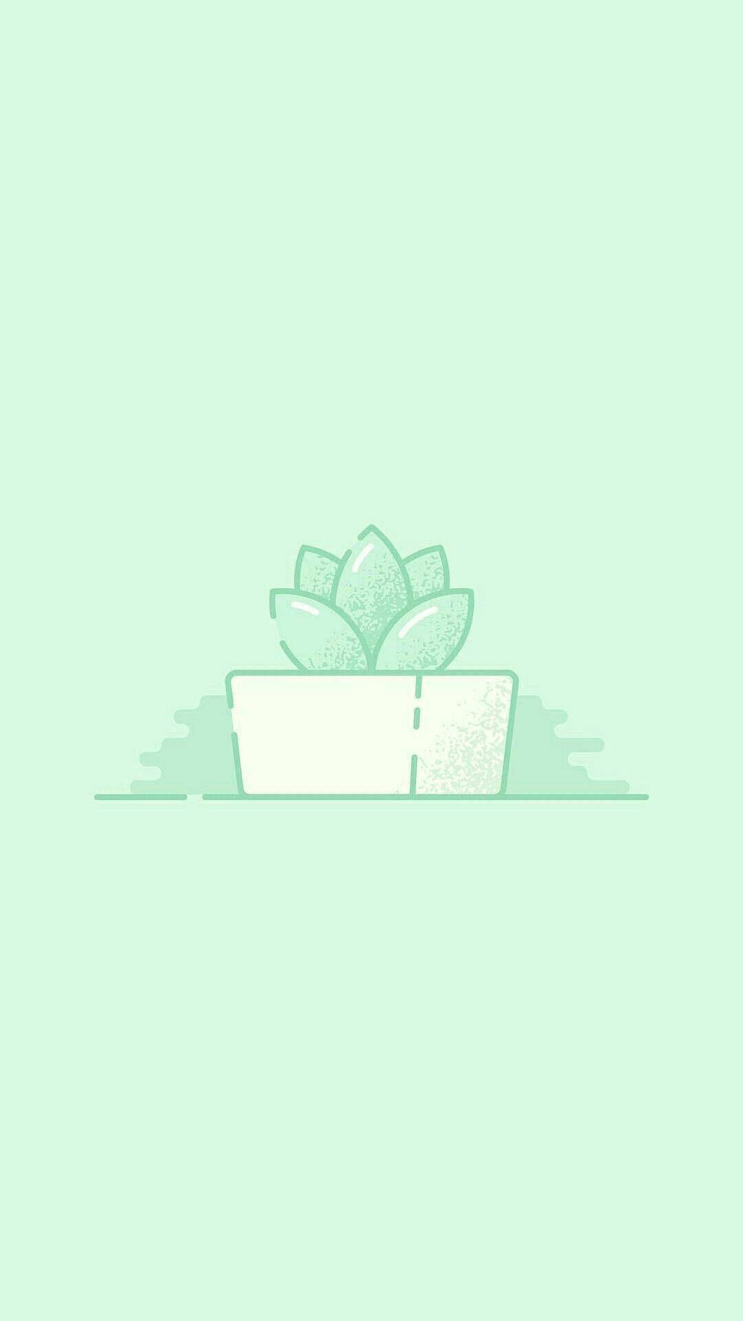 1080x1920 Mint Green Aesthetic Background