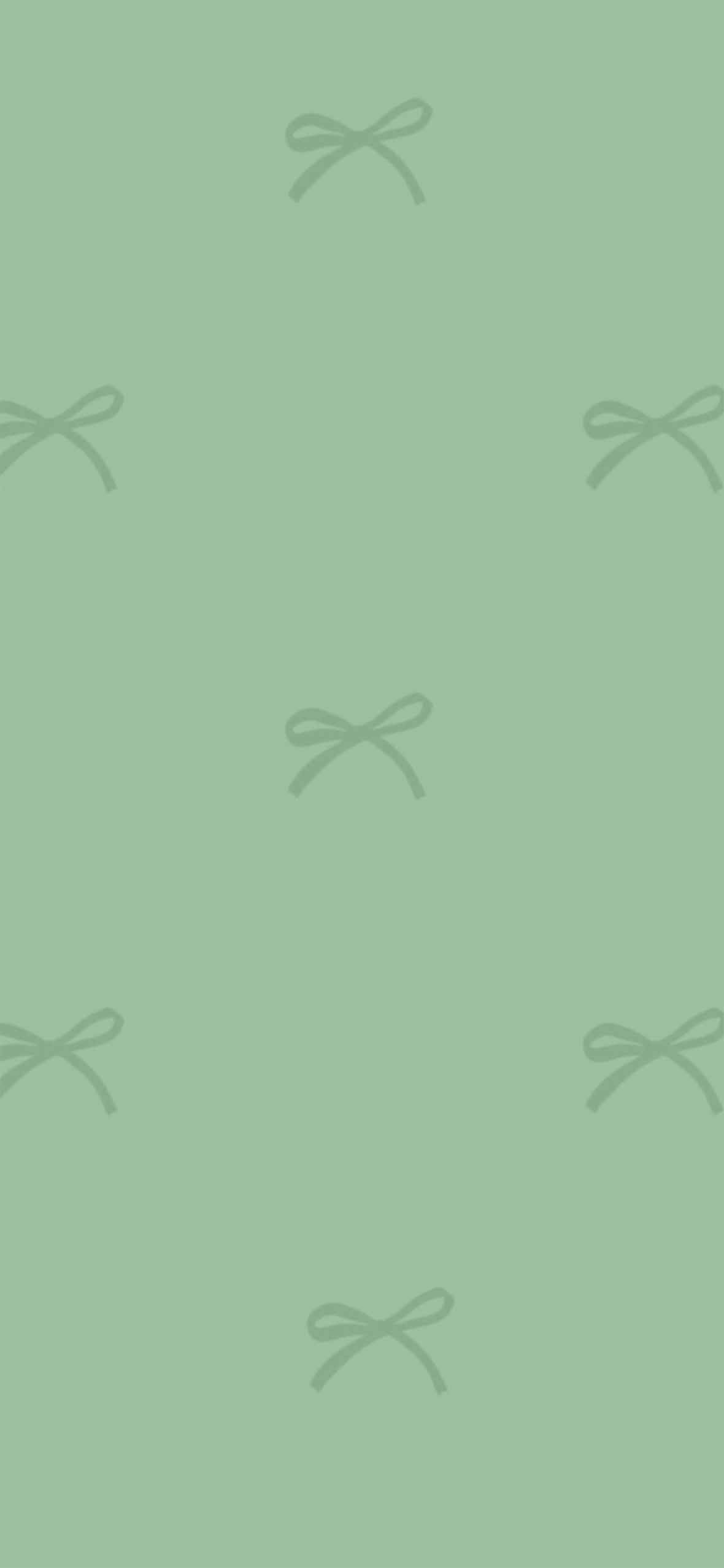 1180x2554 Mint Ribbon Minimal Bow Wallpaper Wallpaper iPhone