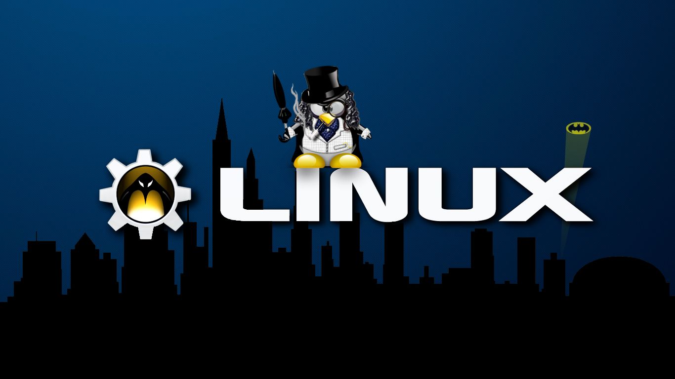 1366x768 Linux Penguin Wallpaperx768