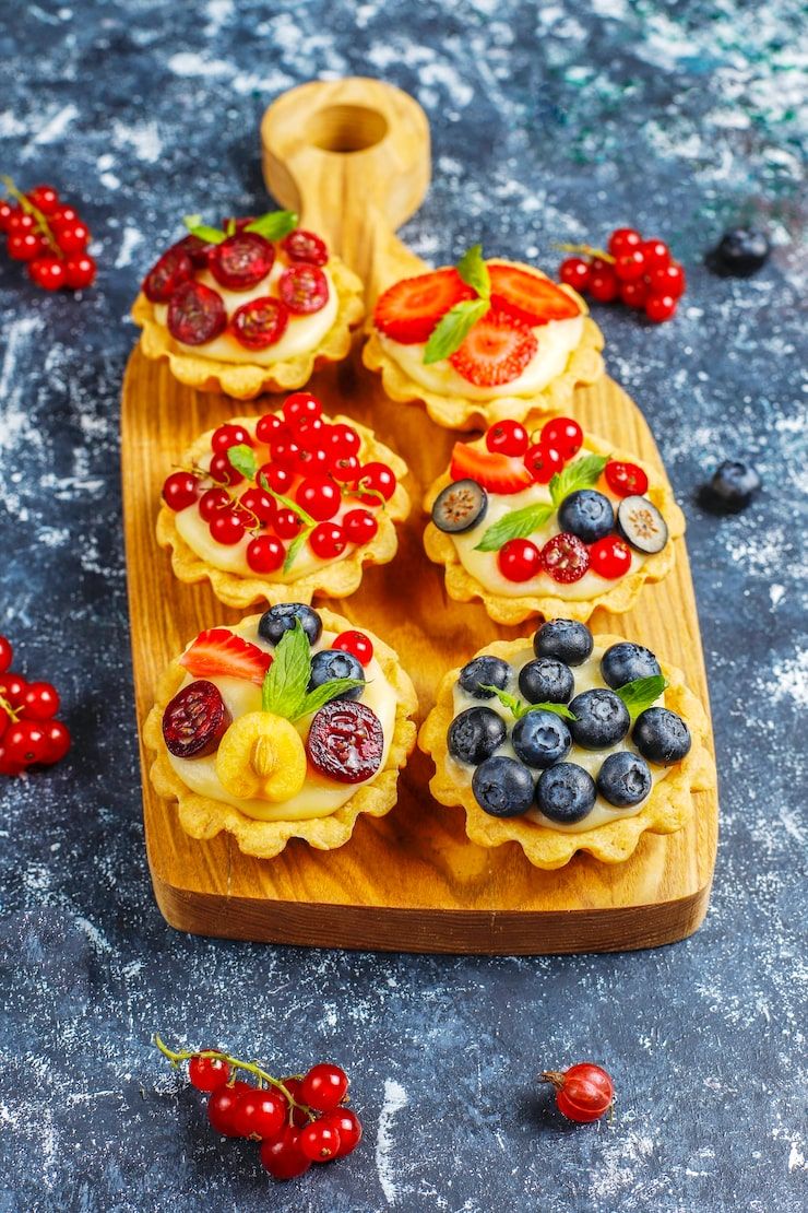 740x1110 8k resolution fruit tart Image
