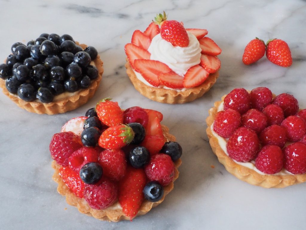 1024x768 French Almond Fruit Tarts Recipe J Wilk