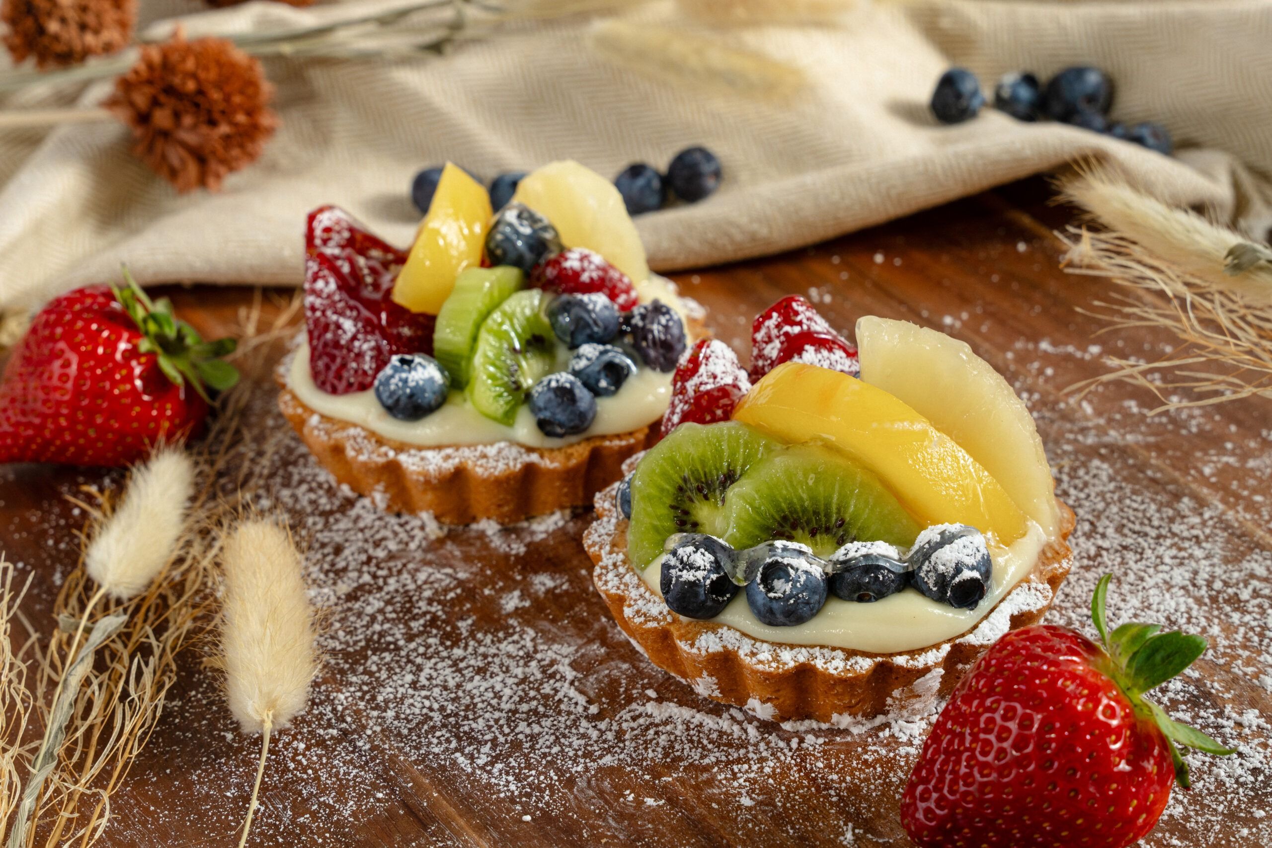 2560x1707 Fruit Tart. Sweet Delicious Bakery