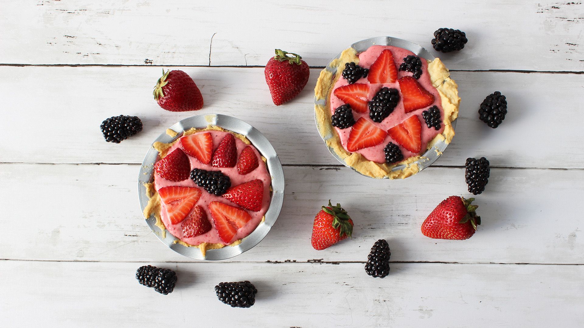 1920x1080 Almost No Bake Cream Cheese Fruit Tart