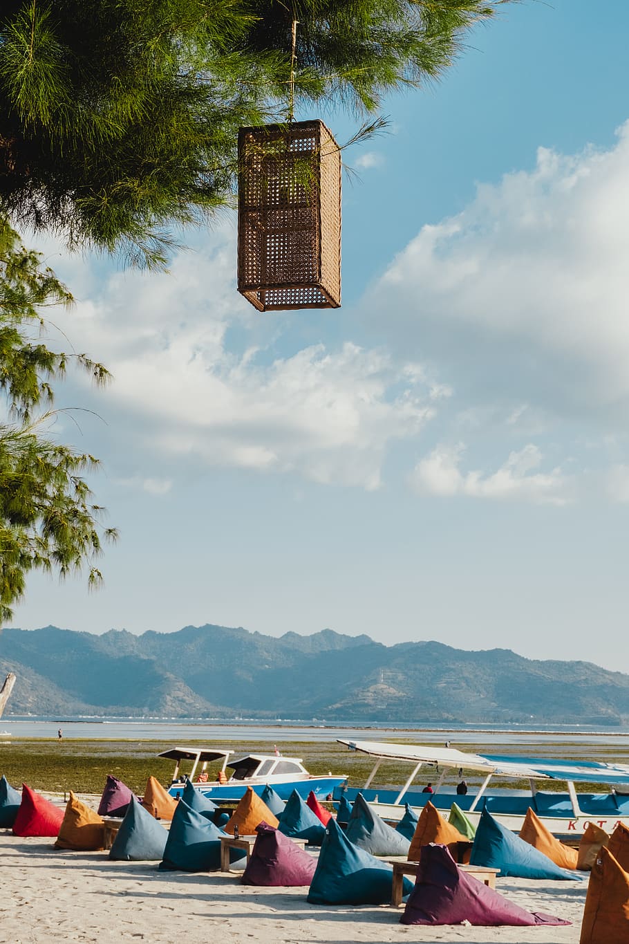 910x1365 HD wallpaper: indonesia, gili air, lombok, bean bag, beautiful, beauty, bliss