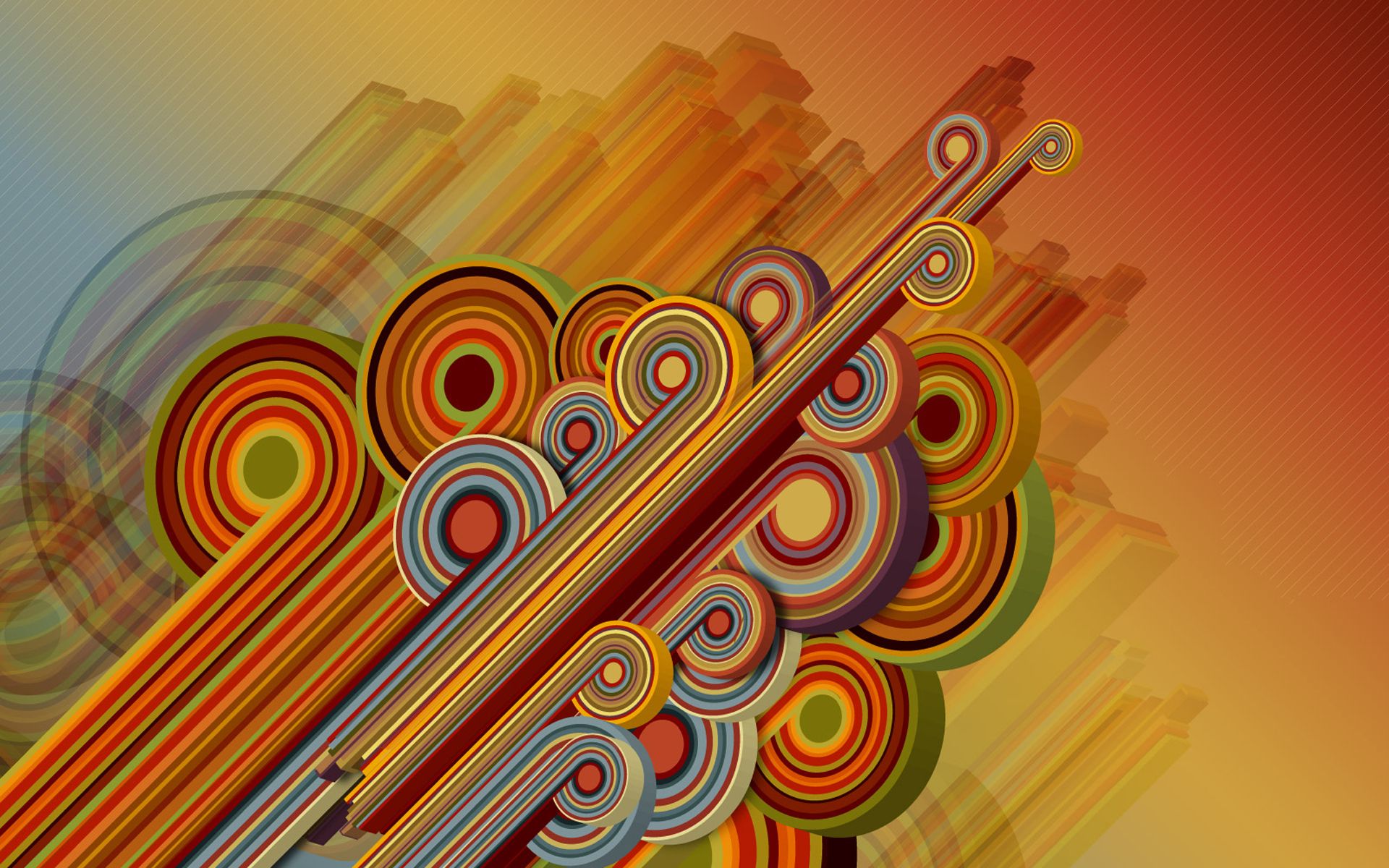1920x1200 Vibrant Artistic Vector: HD Wallpaper for a Dynamic Touch