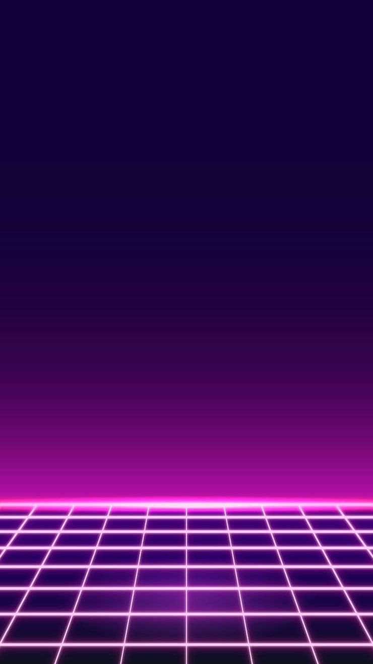 740x1316 Neon retrowave wallpaper Image