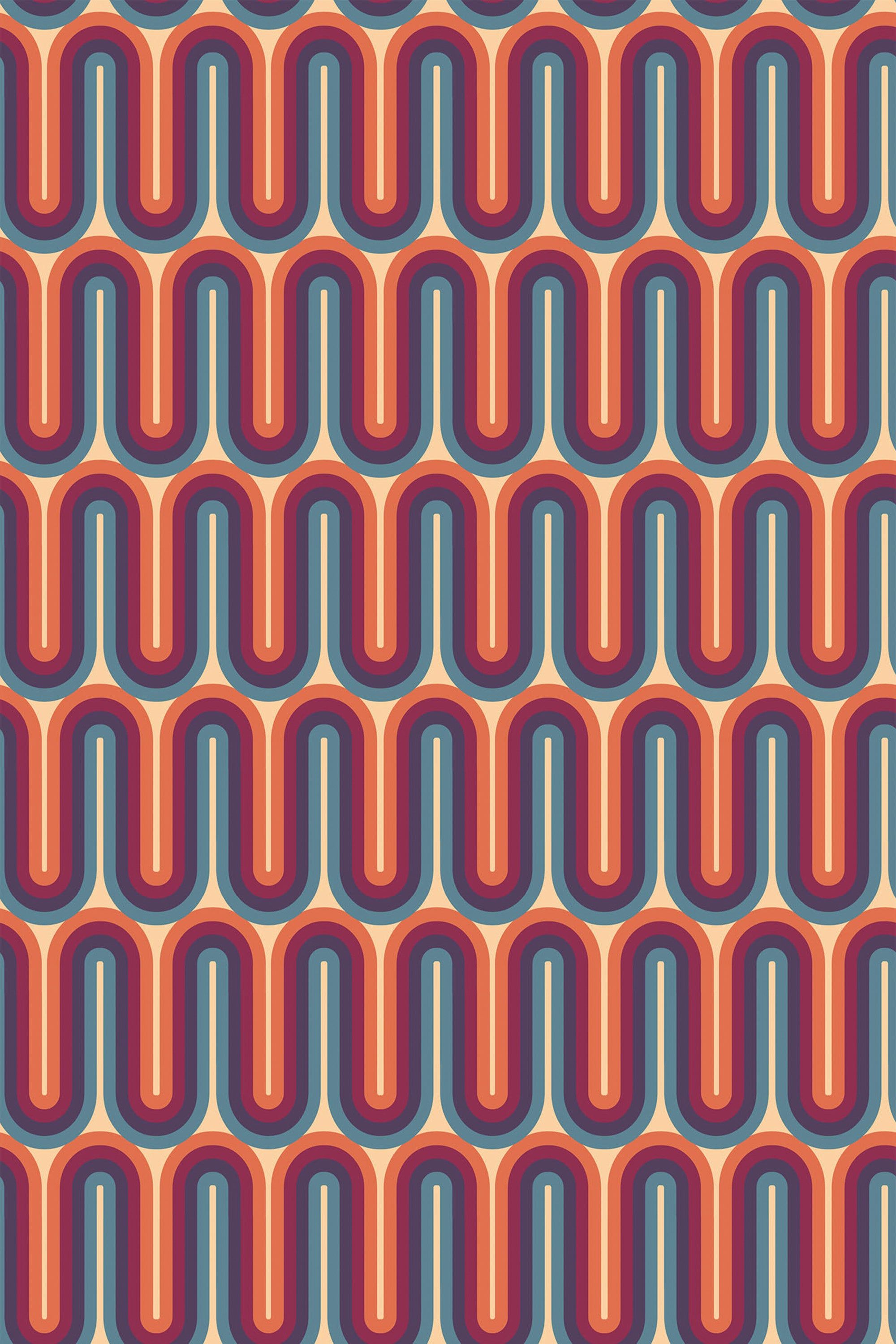 2000x3000 Purple Retro Wave Removable or Traditional Wallpaper