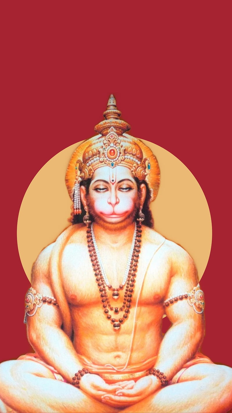 800x1422 Hanuman, bajranhbali, god, mahabali, medatation, power, rudra, HD phone wallpaper