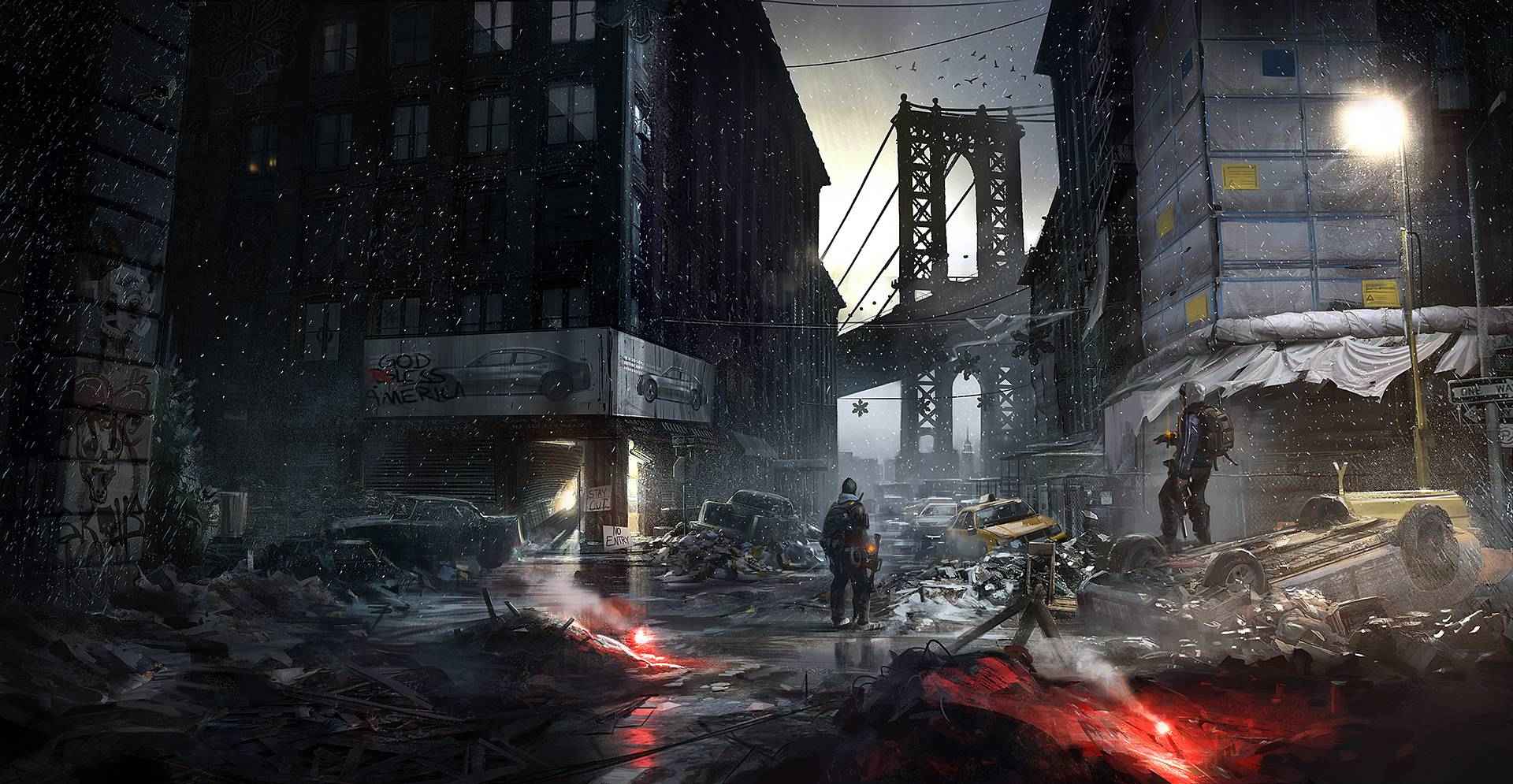 1920x995 The Division Wallpaper