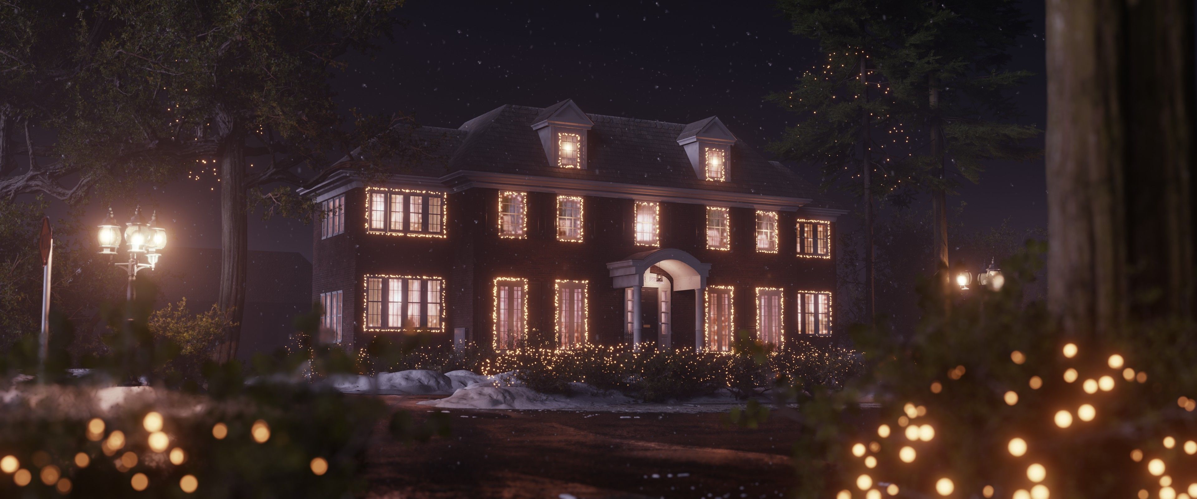 3840x1600 Creating the Home Alone House in Blender 4.1 Projects Artists Community