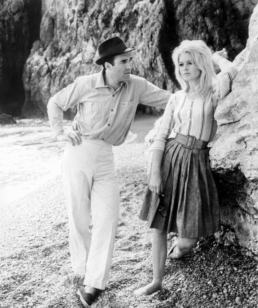 838x1000 Brigitte Bardot et Michel Piccoli Mépris et Tableau Limitées / Vente