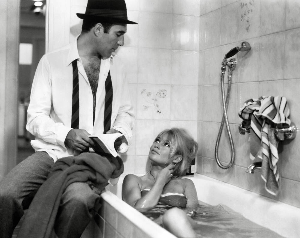 1000x794 Brigitte Bardot et Michel Piccoli en 1963 et Tableau Limitées / Vente