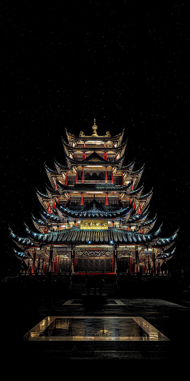 800x1600 Chinese Temple, sky, art, HD phone wallpaper