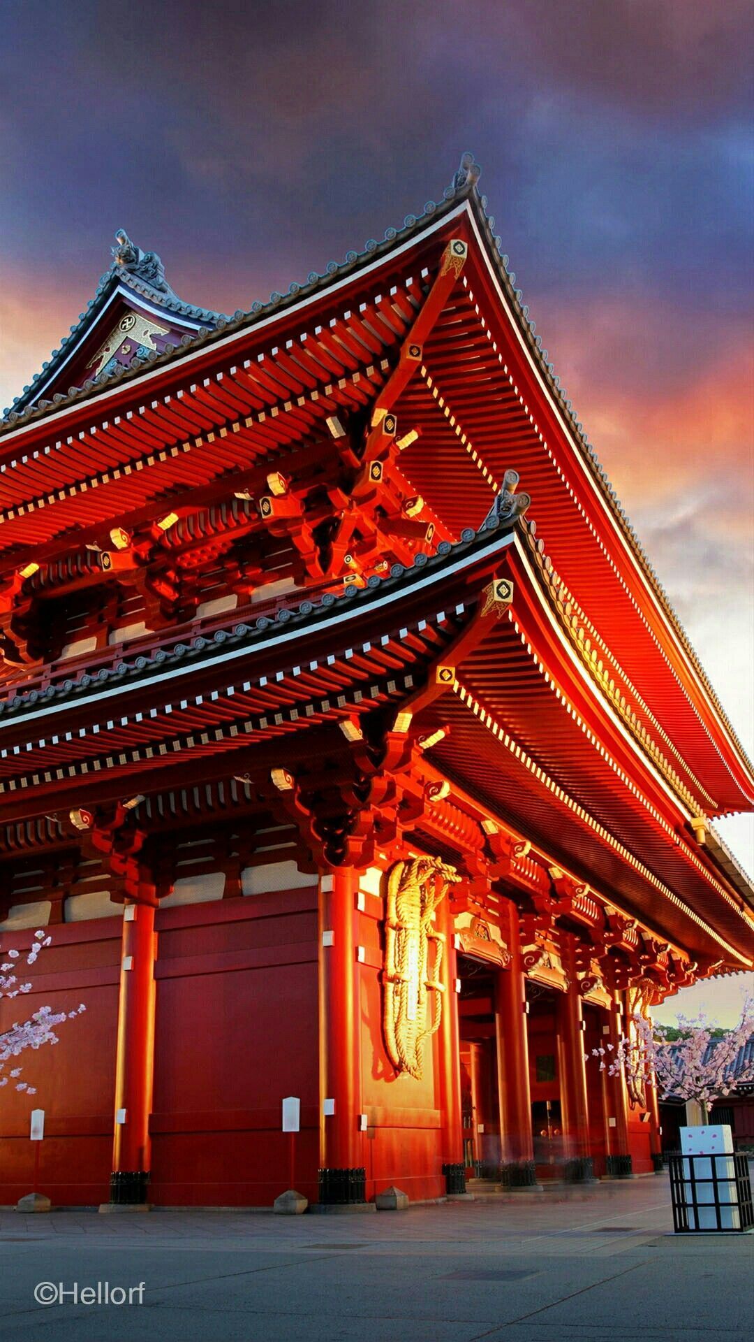 1080x1920 Chinese Temple Wallpaper