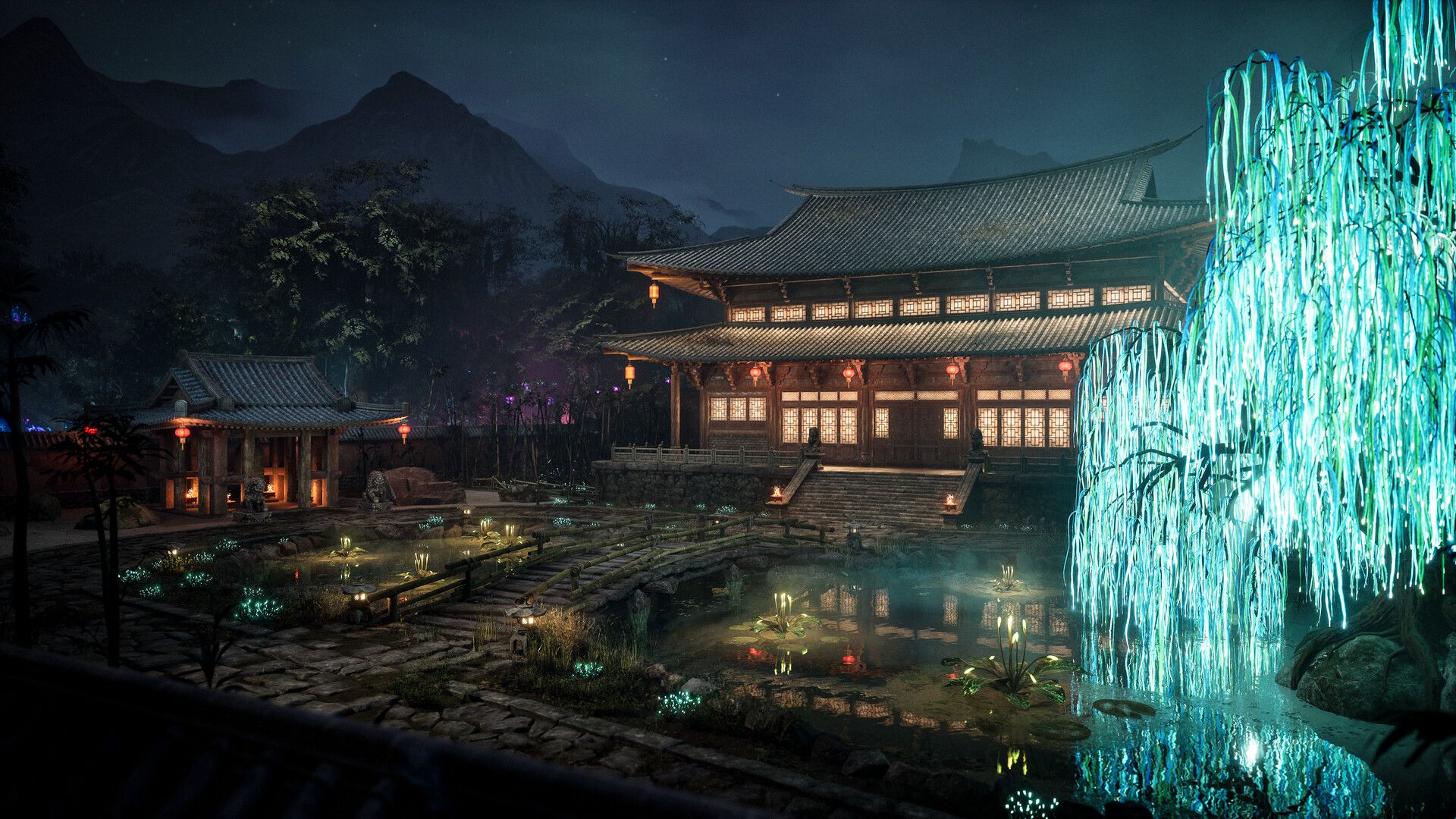 1920x1080 Chinese Fantasy Temple