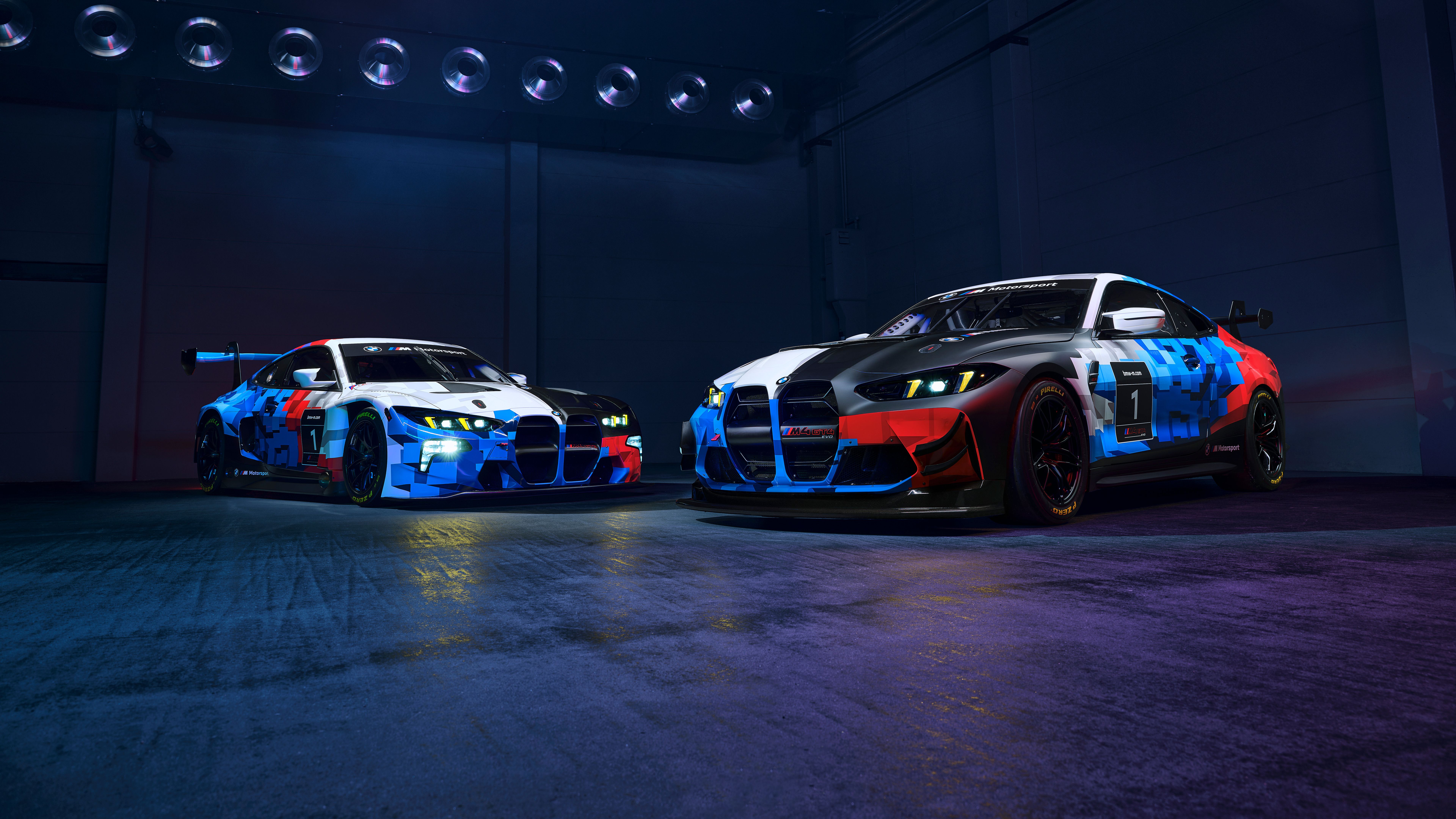 7680x4320 BMW M4 GT3 EVO & BMW M4 GT4 EVO 8K Wallpaper Car Wallpaper