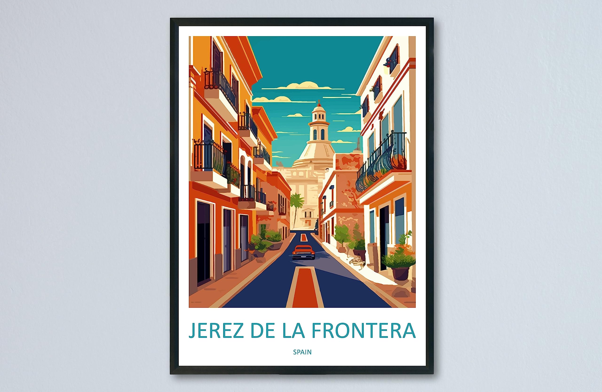 2560x1670 Jerez De La Frontera Travel Print Wall Art Jerez De La Frontera Wall Hanging Home Décor Jerez De La Frontera Art Lovers Spain Art Lover : Posters & Prints