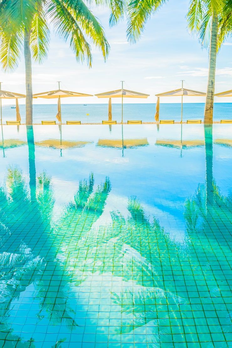 740x1110 Poolside wallpaper Image