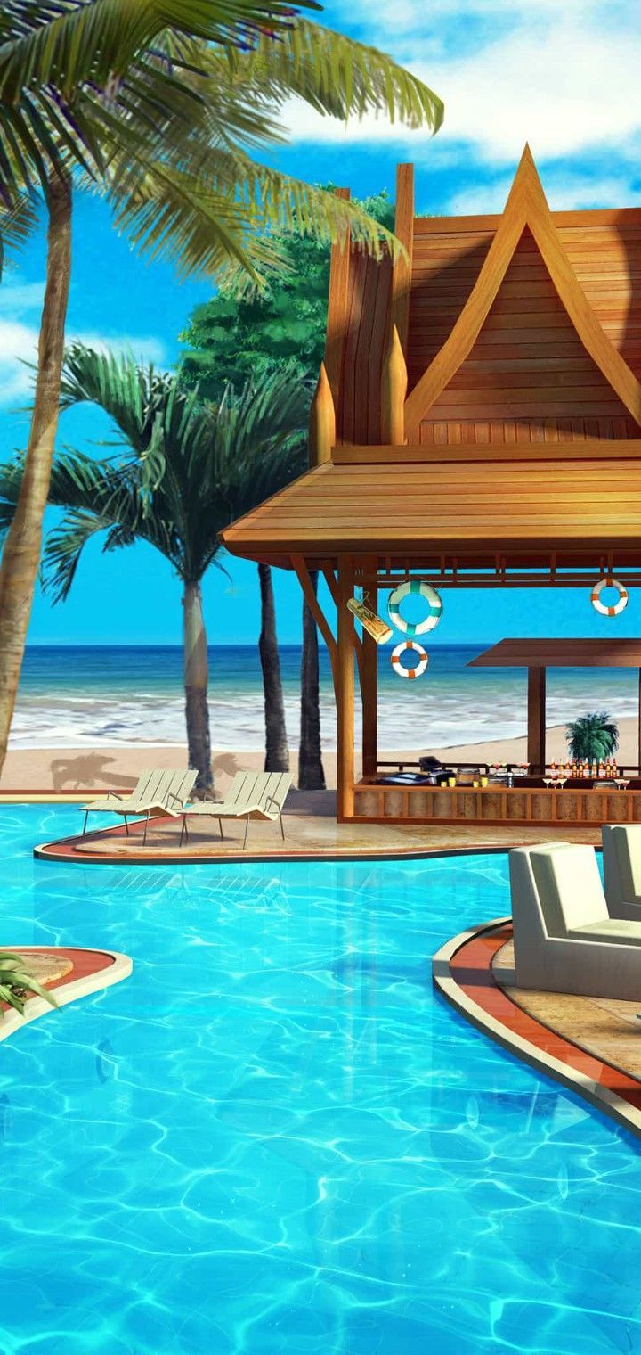 720x1520 Episode Inactive. Beautiful summer wallpaper, Episode interactive background, Beach wallpaper