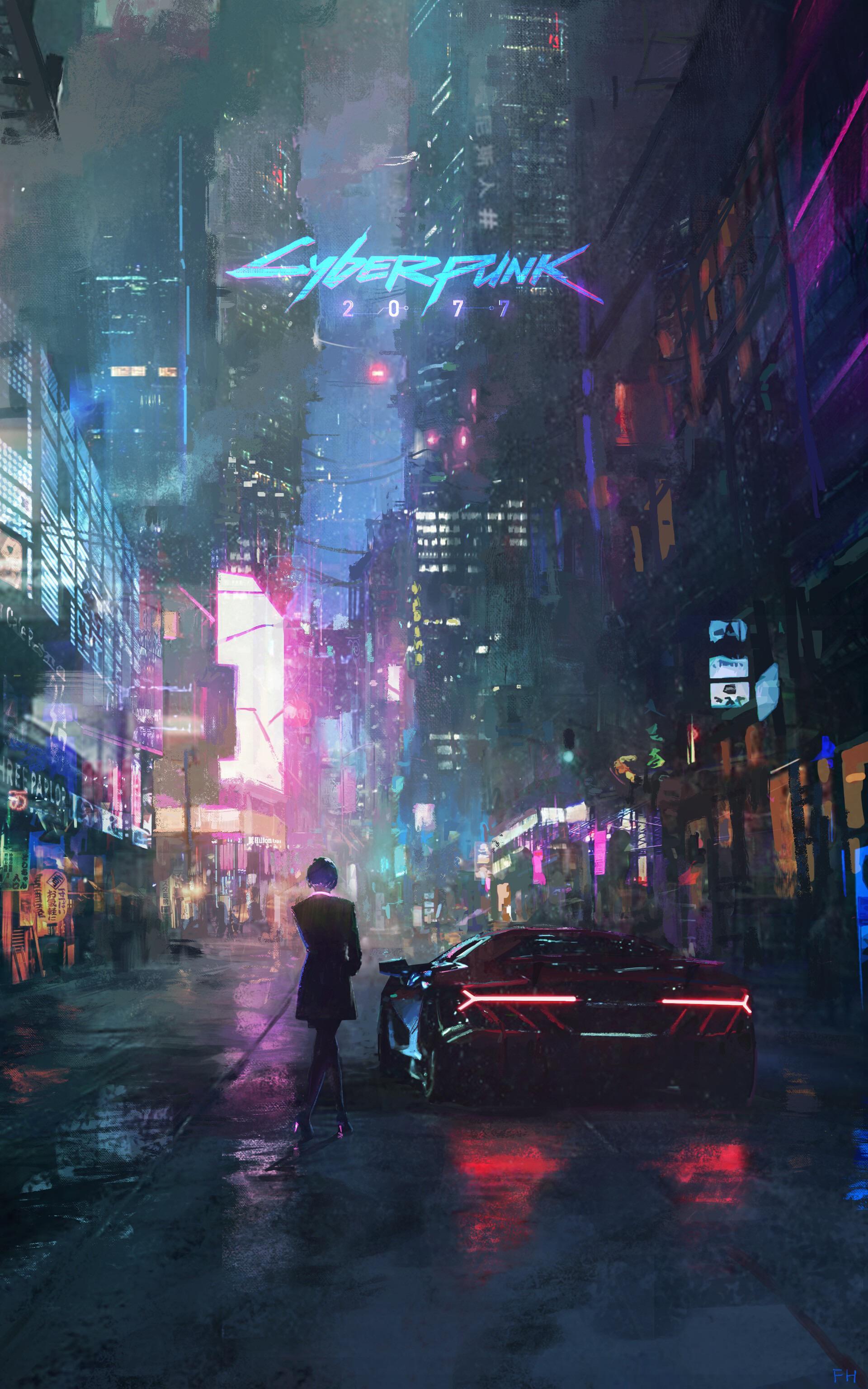 1920x3072 Perfect balance of neon and dark