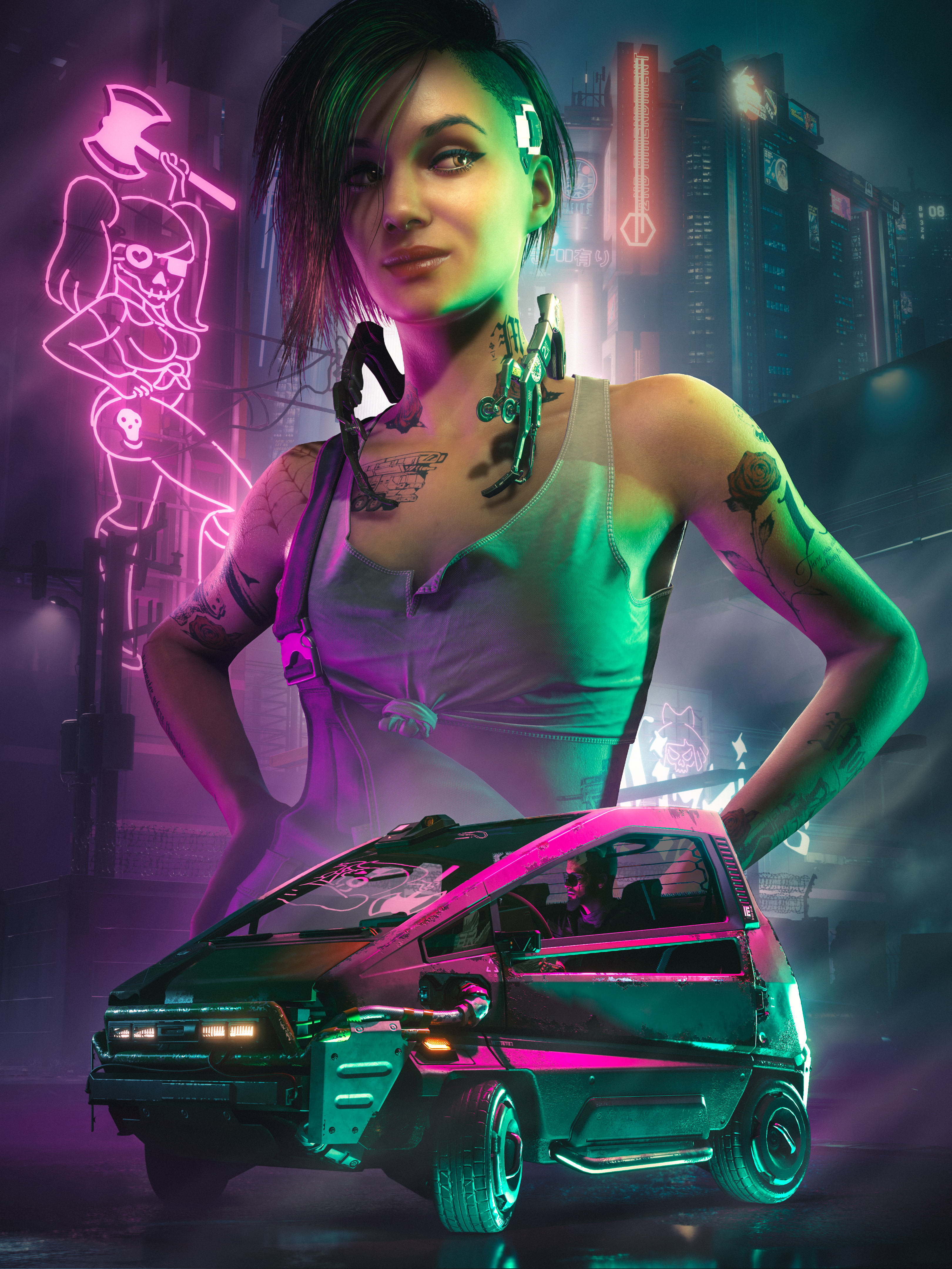 3240x4320 Neon Cyberpunk 2077 HD Wallpaper, HD Games 4K Wallpaper, Image and Background