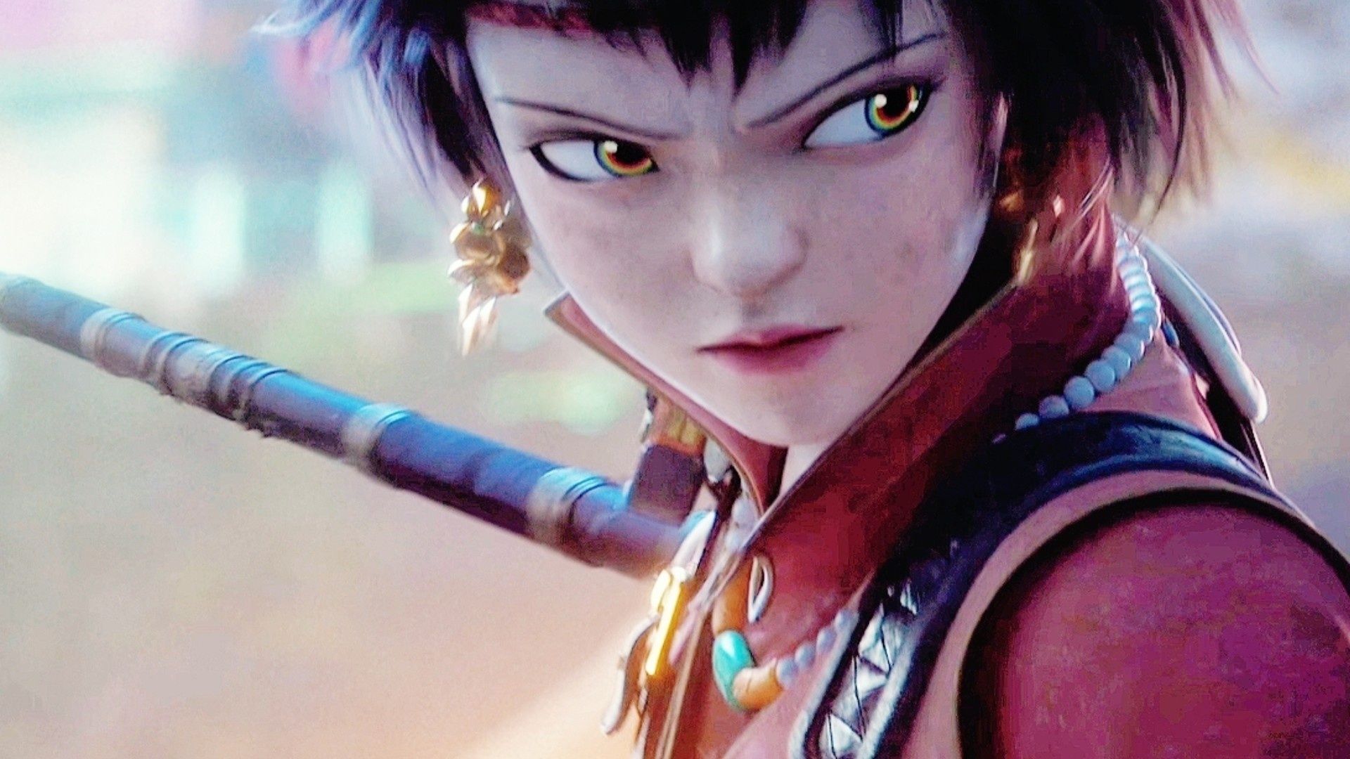 1920x1080 Spirit Cage 4K Super Burning Fighting Scene Wulan Maiduo's Gun Shoots Out Like A Dragon! So Cool!