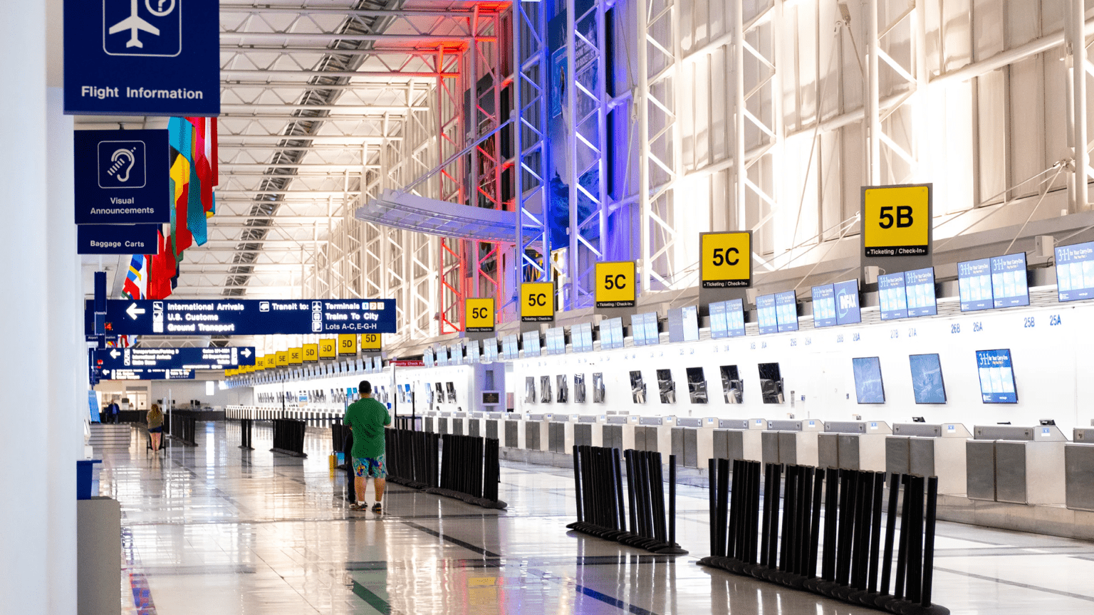 1536x864 Download Airport Check In Desks Empty