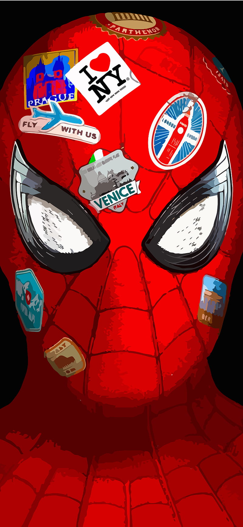 800x1732 Spiderman, blue, cobweb, far from home, man, red, spider, spider man, spiderman far from home, HD phone wallpaper
