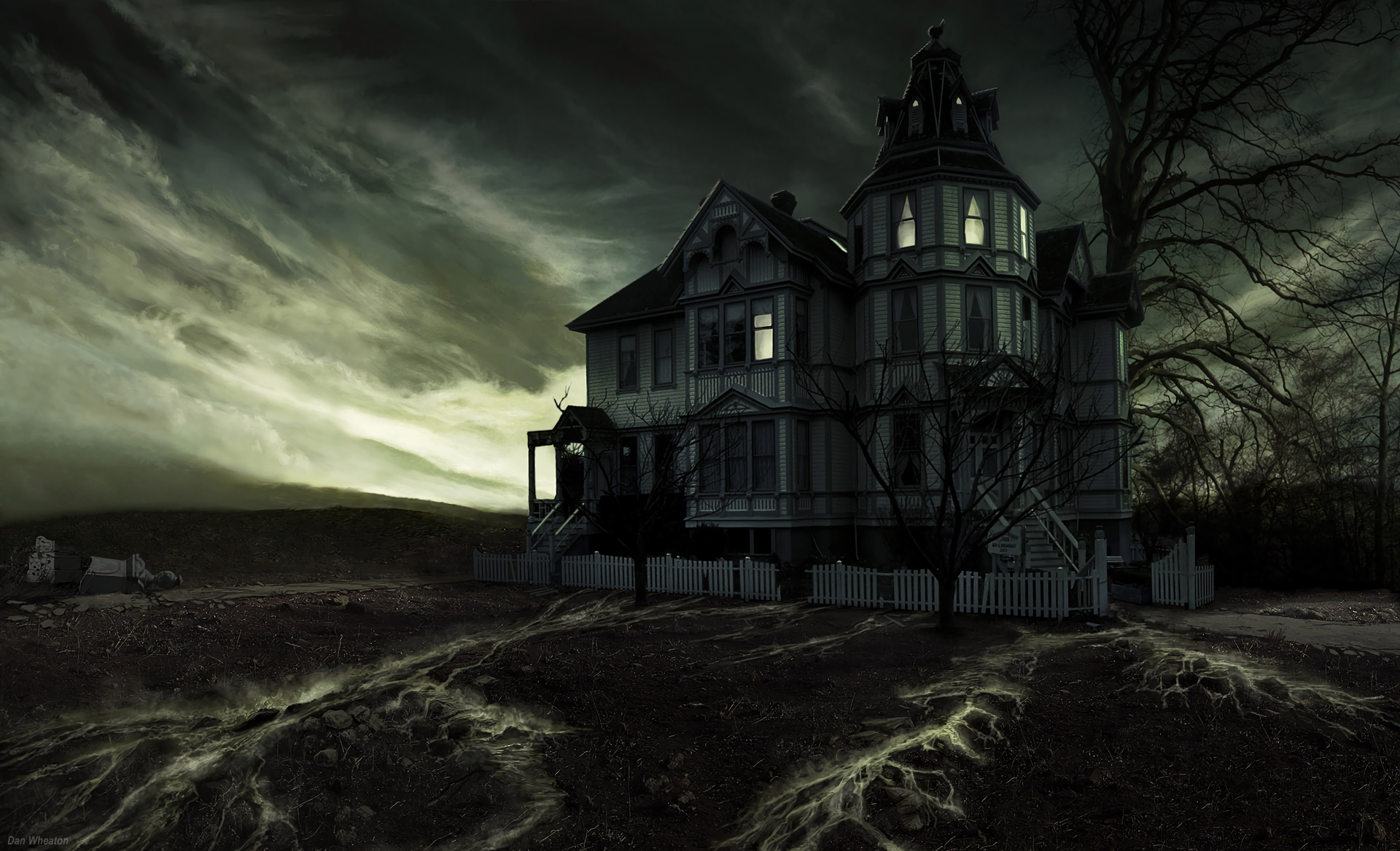 1920x1167 Haunted Victorian House Abandoned HD Wallpaper