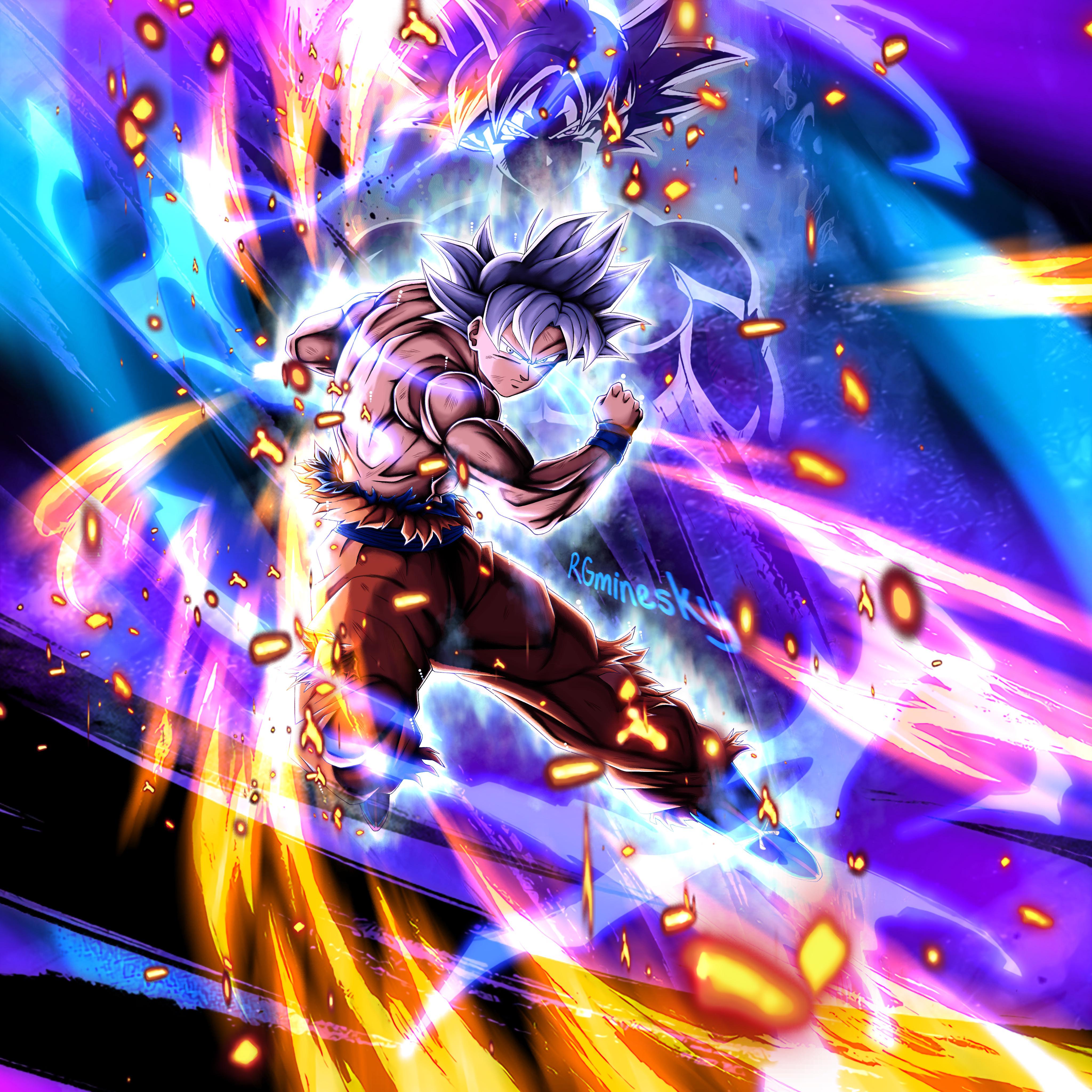 4096x4096 Goku Ultra Ego Wallpaper