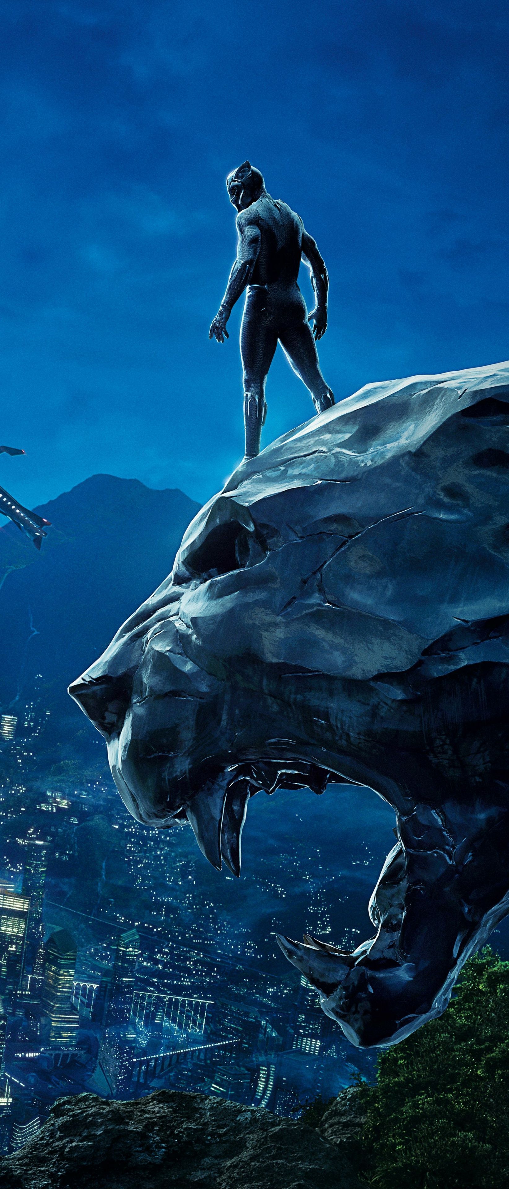 1644x3840 Black Panther Mobile Wallpaper, HD Background