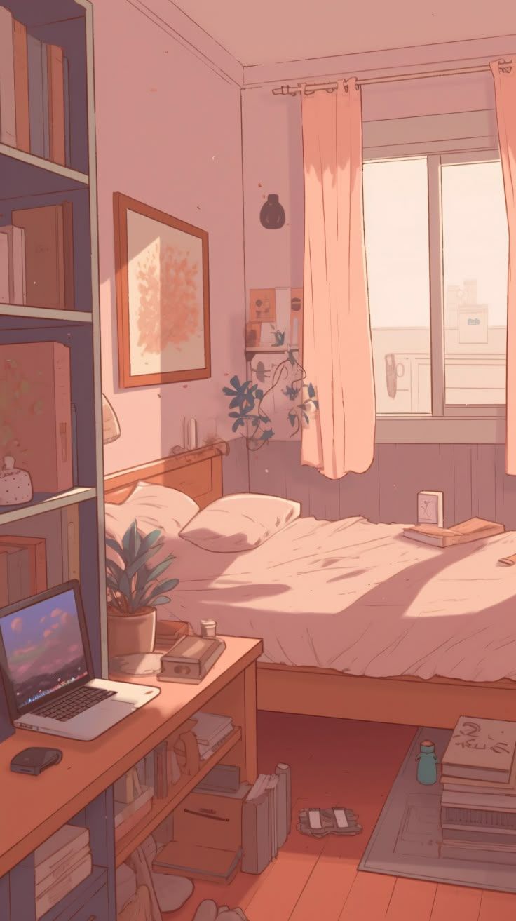 736x1313 lofi bedroom aesthetic