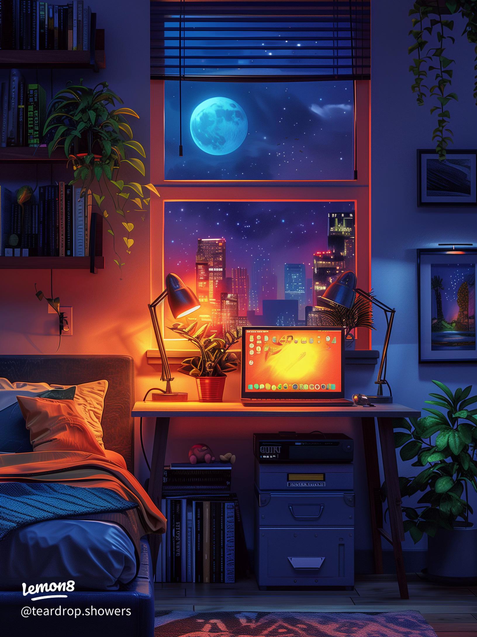 1632x2180 Create a Cozy Lofi Bedroom Atmosphere