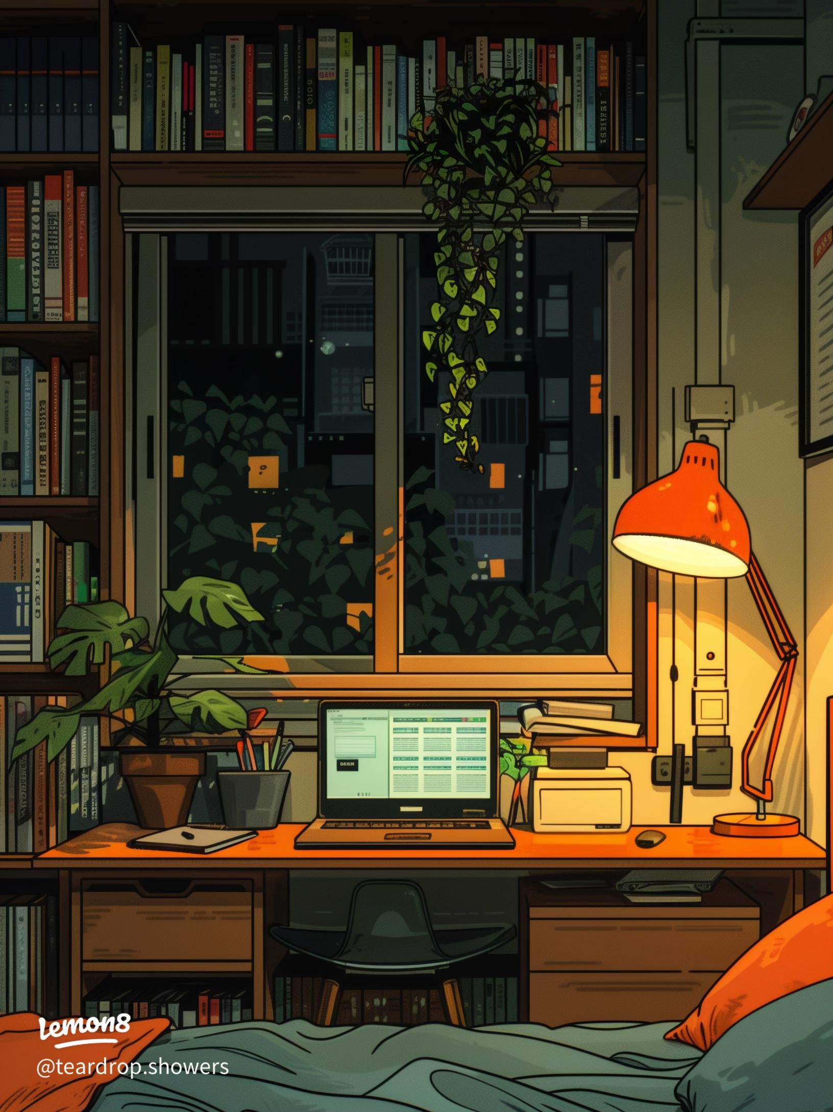 1632x2180 Cozy Lofi Bedroom Wallpaper Ideas for a Relaxing Space
