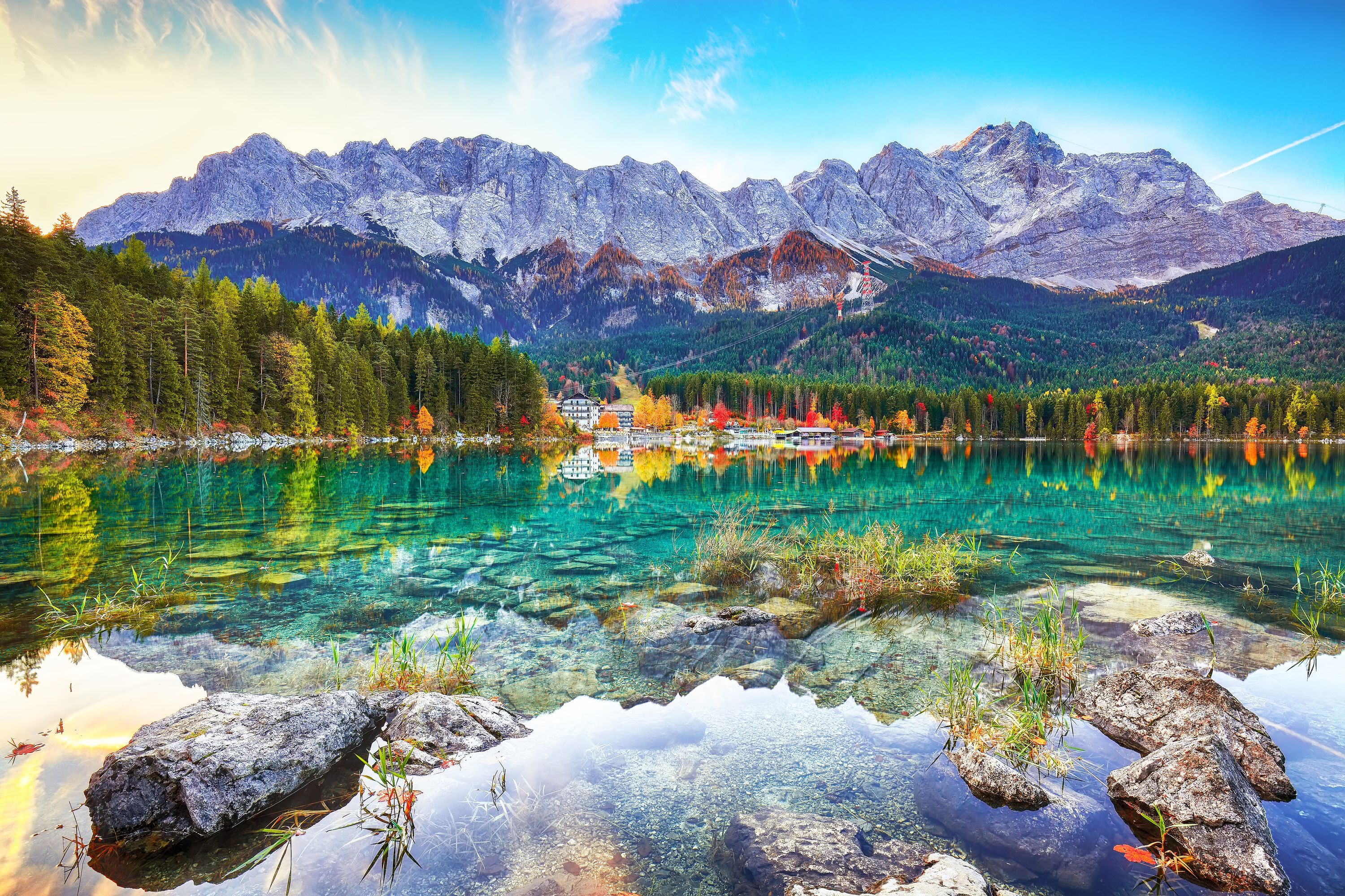 3000x1999 Garmisch Partenkirchen in a nutshell. At the foot of the Alps
