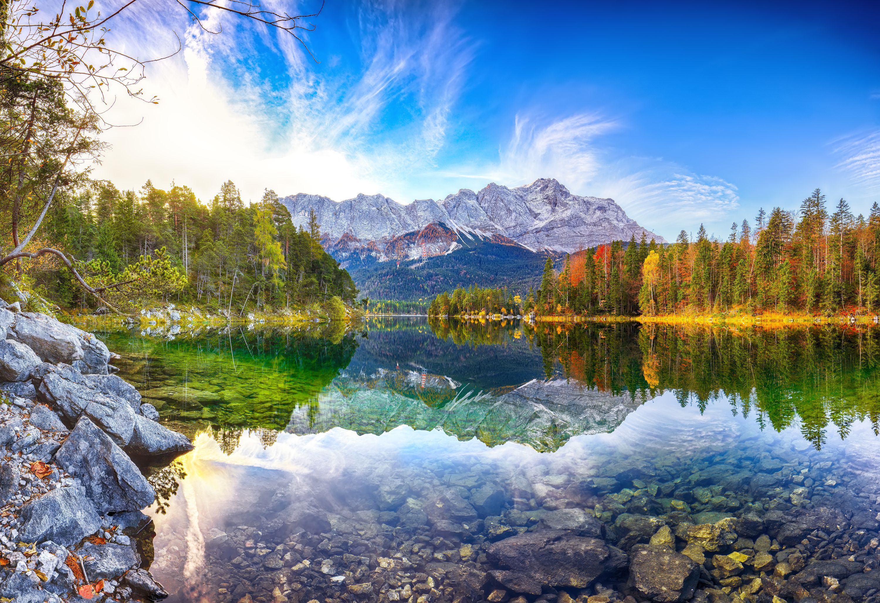 3000x2058 Garmisch Partenkirchen in a nutshell. At the foot of the Alps