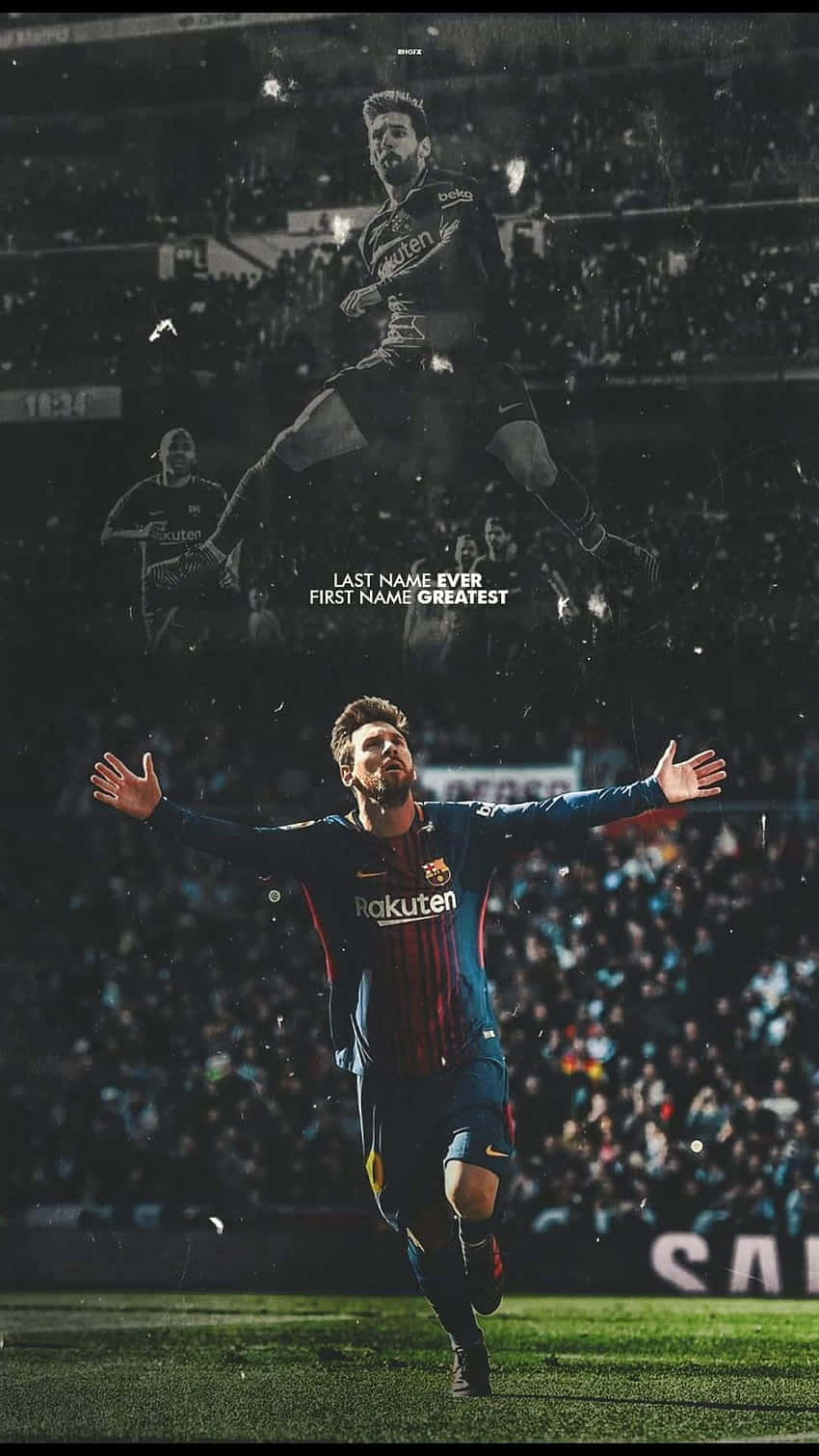 850x1511 Download The King of Football, Lionel Messi Wallpaper
