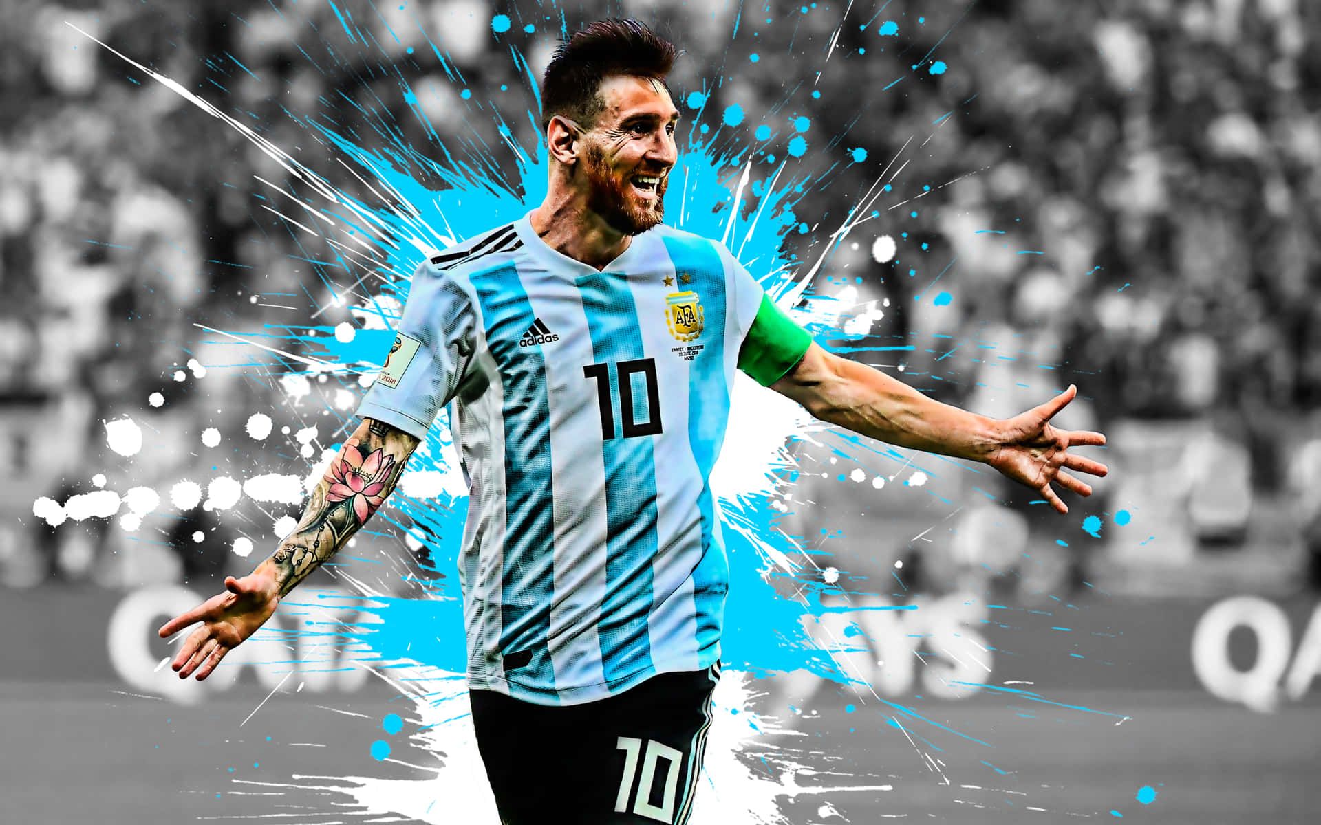 1920x1200 Download Iconic Lionel Messi, renowned soccer player