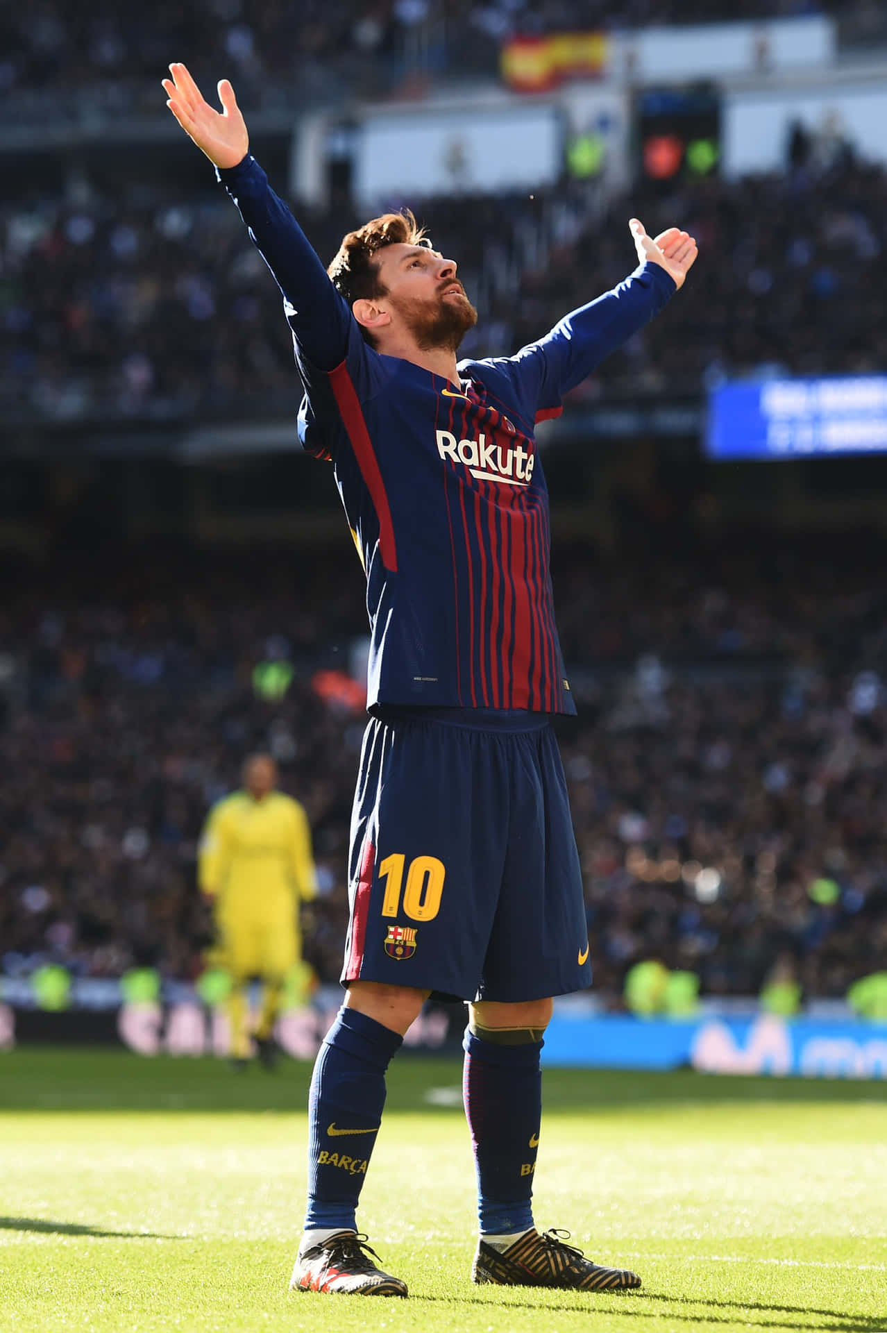 1278x1920 Download Lionel Messi Exults In Triumphant Celebration Wallpaper