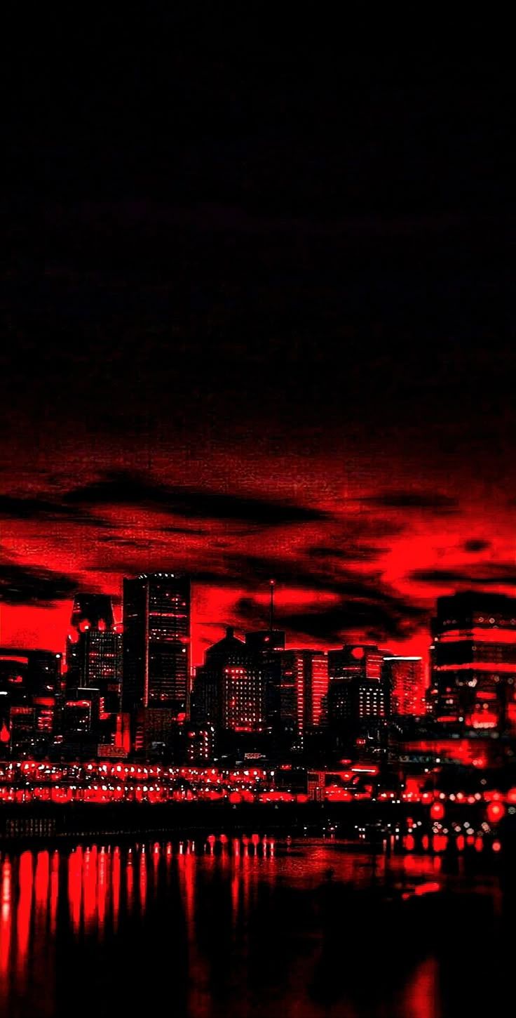 736x1450 Red and Black City Lights Wallpaper. Fondo de pantalla cruzado, Fotos de mustang, Fotografía roja