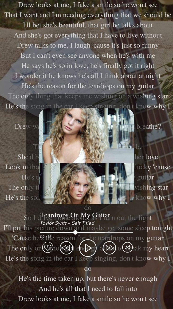 736x1308 Teardrops On My Guitar wallpaper