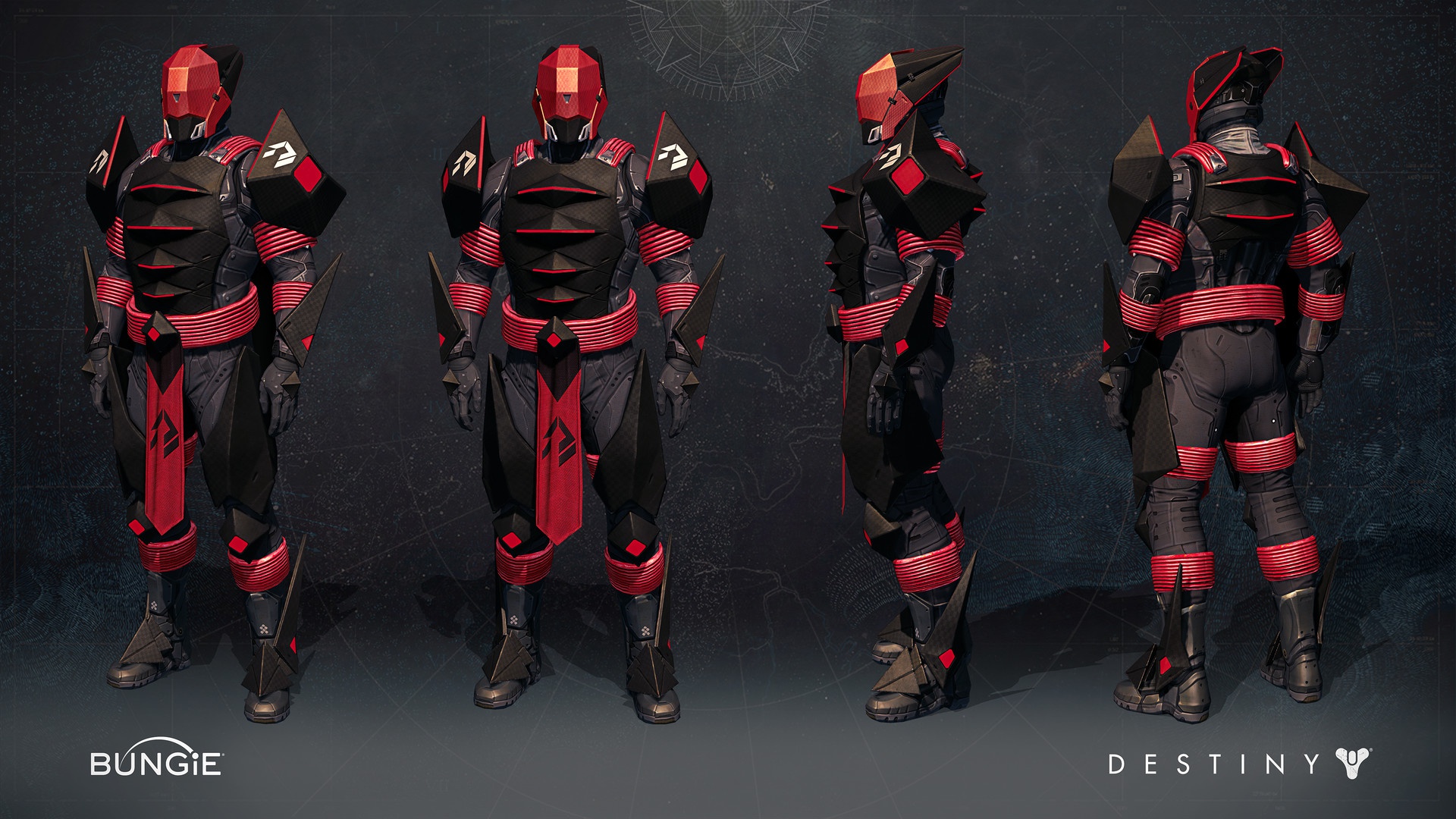 1920x1080 Wallpaper Concept, red, armor, pearls, Destiny, Destiny Rise of Iron, gamesuit for mobile and desktop, section игры, resolution 1920x1080