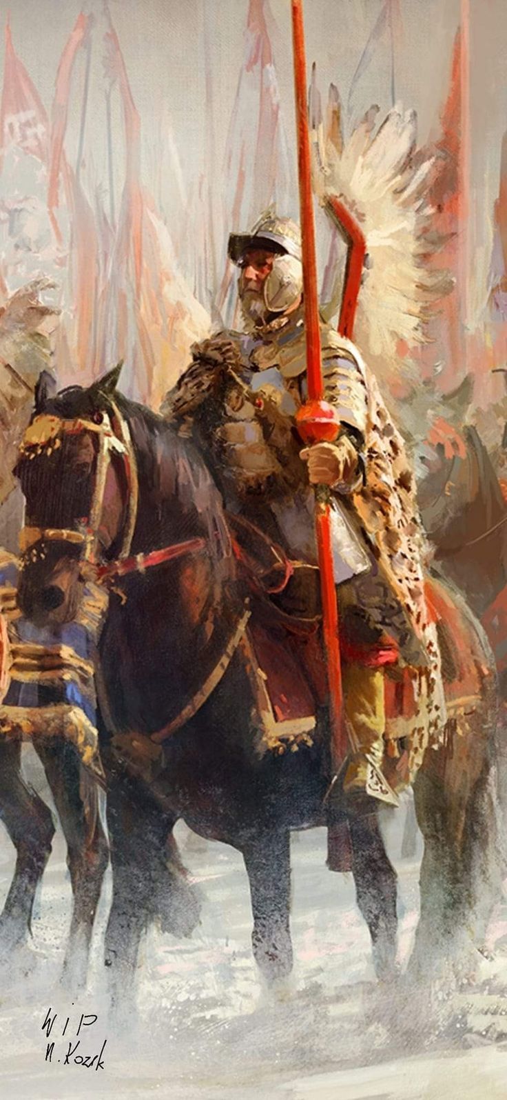 736x1595 Polish winged hussars