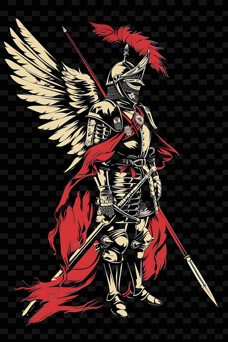 740x1110 Polish winged hussar PSD, High Quality Free PSD Templates for Download