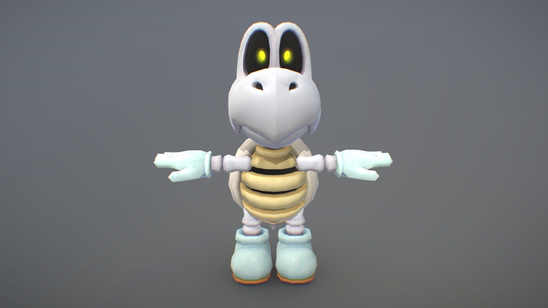 1920x1080 Dry Bones Mario Party model by AdminX1100 [9e1129f]